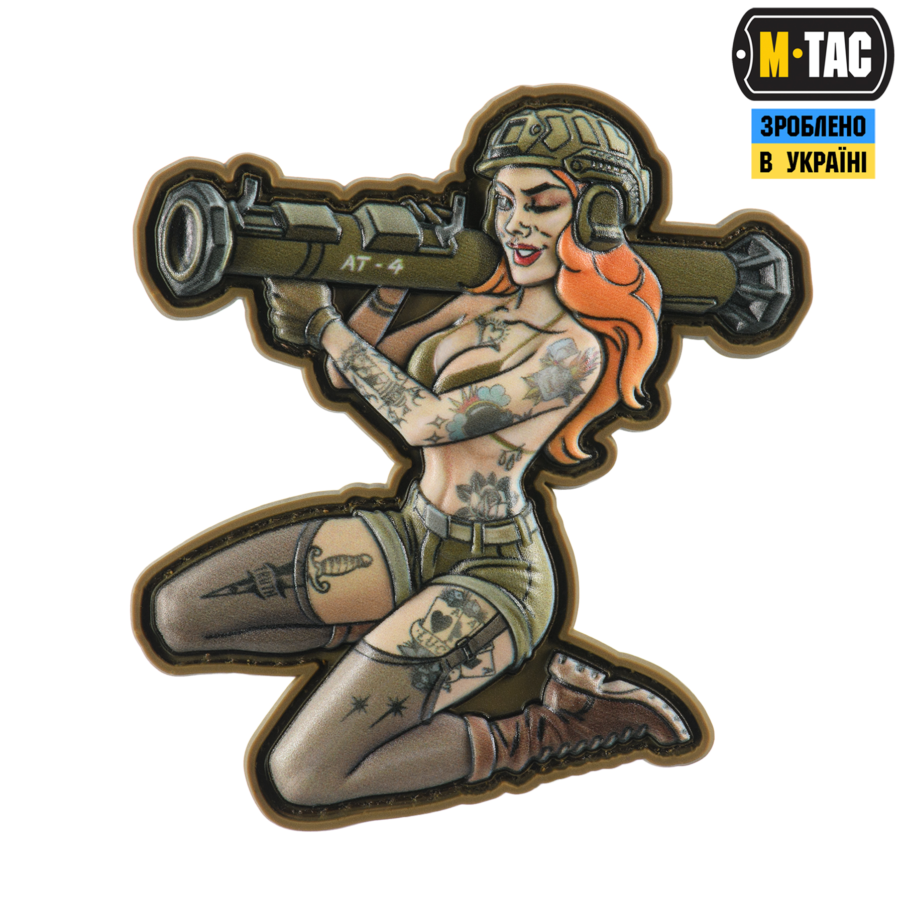 M-Tac нашивка Tactical girl №9 PVC Tattoo M-Tac нашивка Tactical girl №9 PVC Tattoo