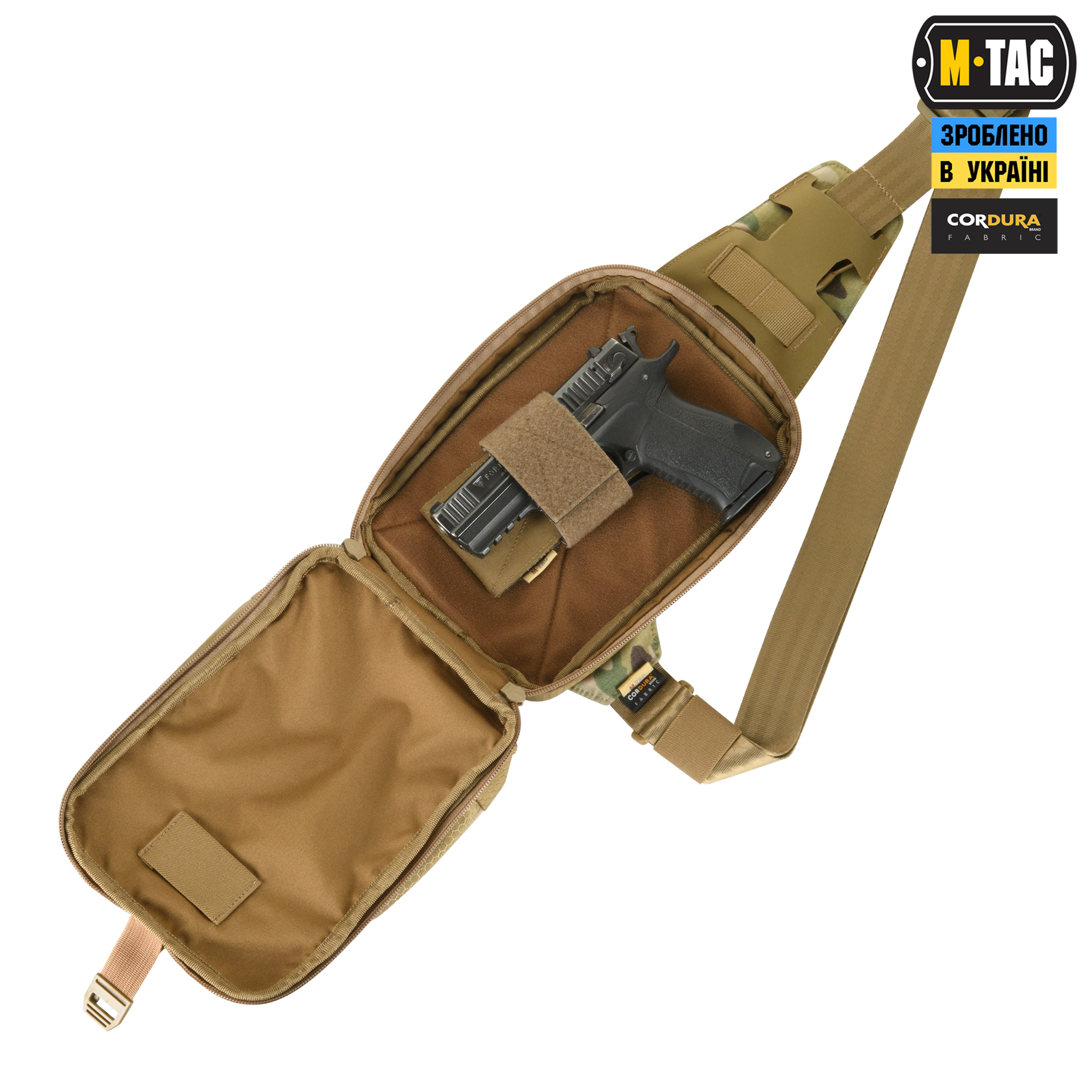 M-Tac сумка Sling Pistol Bag Elite Hex Multicam/Coyote M-Tac сумка Sling Pistol Bag Elite Hex Multicam/Coyote — изображение 7