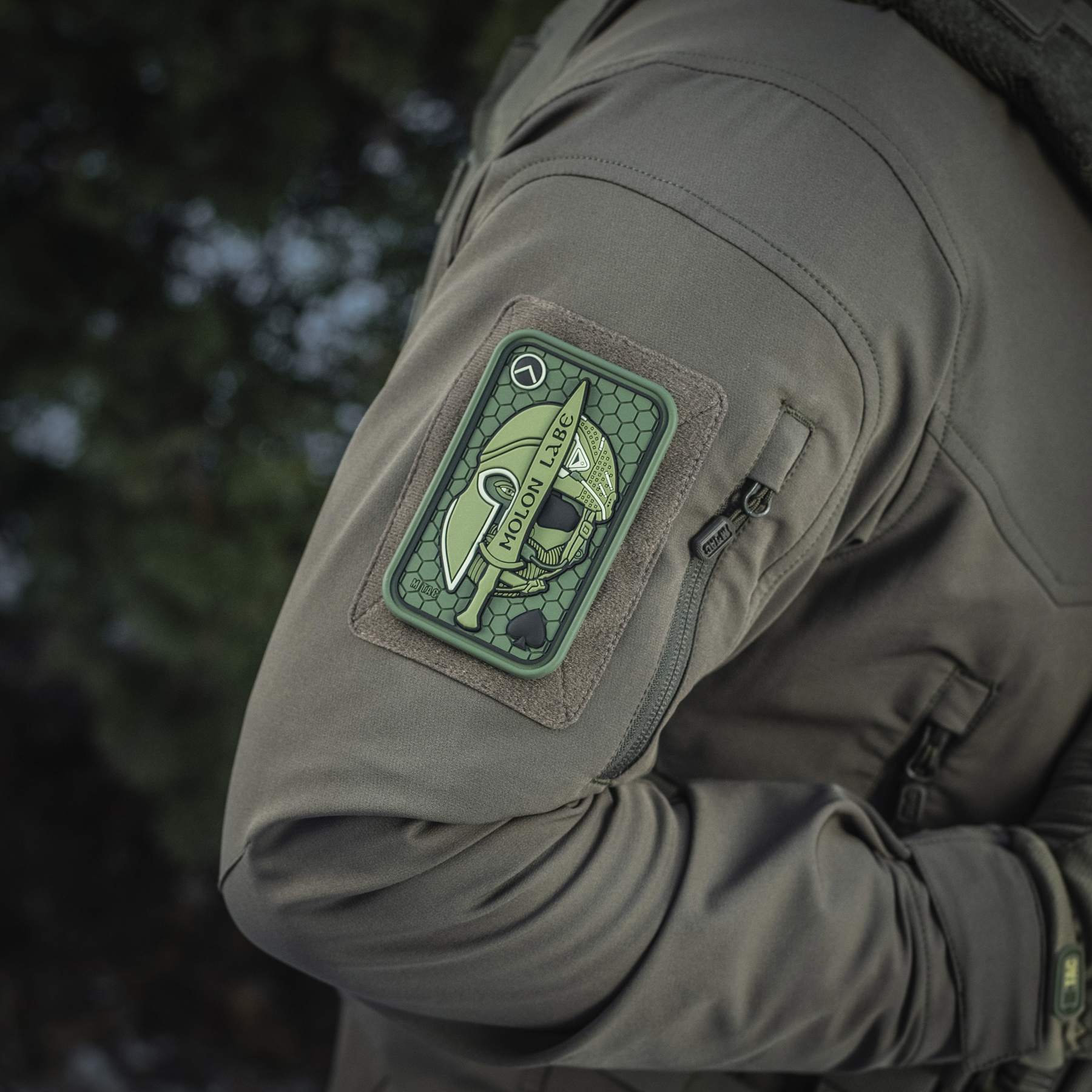 M-Tac нашивка Molon Labe Ace 3D ПВХ олива M-Tac нашивка Molon Labe Ace 3D ПВХ олива - Зображення 11