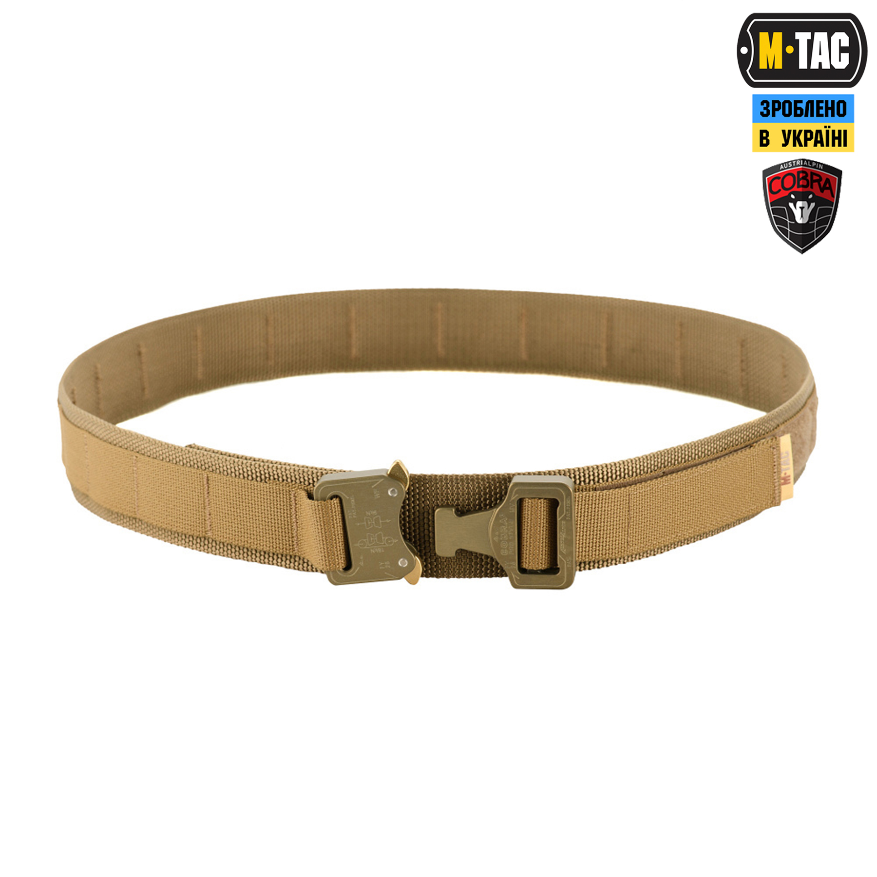 M-Tac ремінь Cobra Buckle Tactical Belt Coyote M-Tac ремінь Cobra Buckle Tactical Belt Coyote - Зображення 2