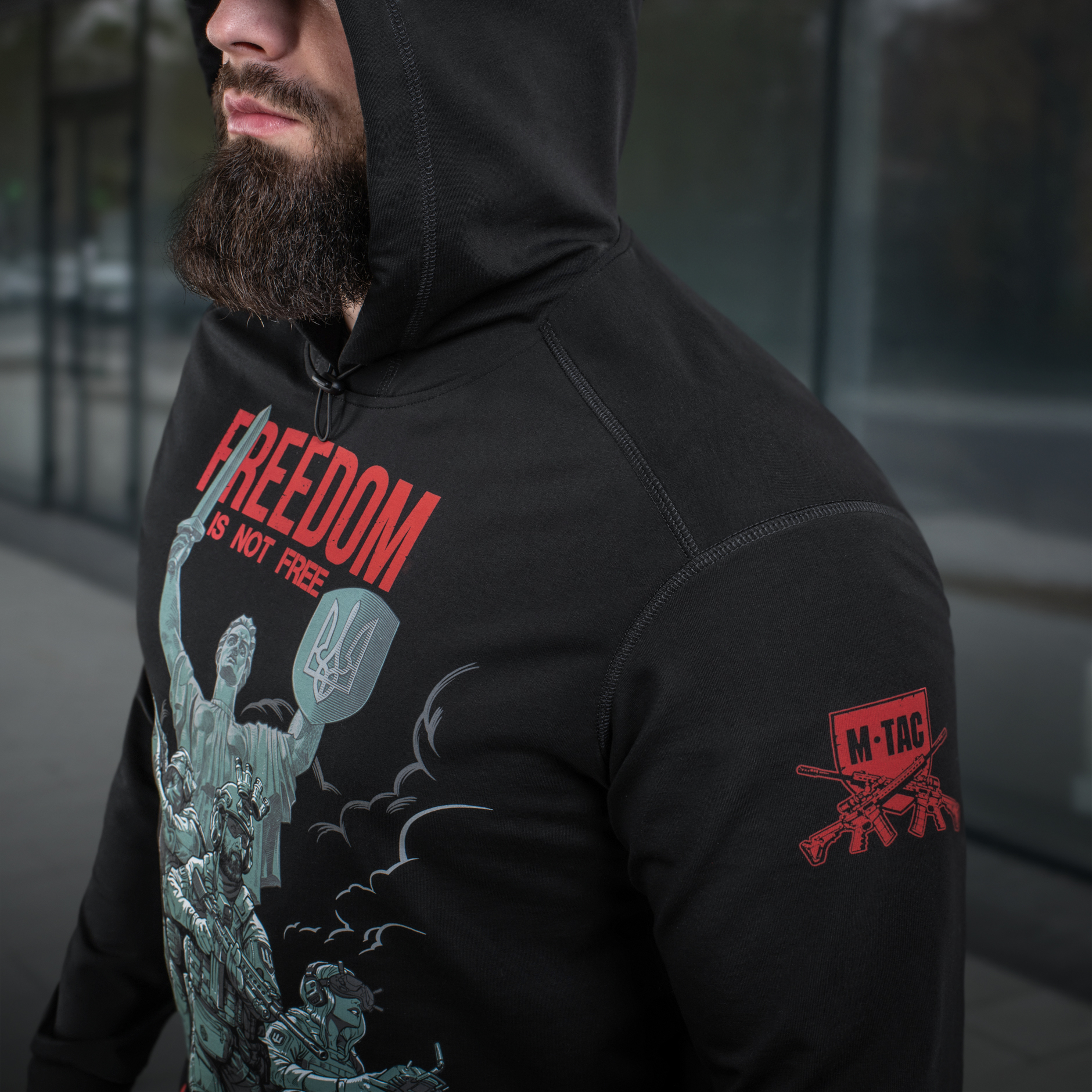 M-Tac кофта Hoodie Freedom Black M-Tac кофта Hoodie Freedom Black - Зображення 25
