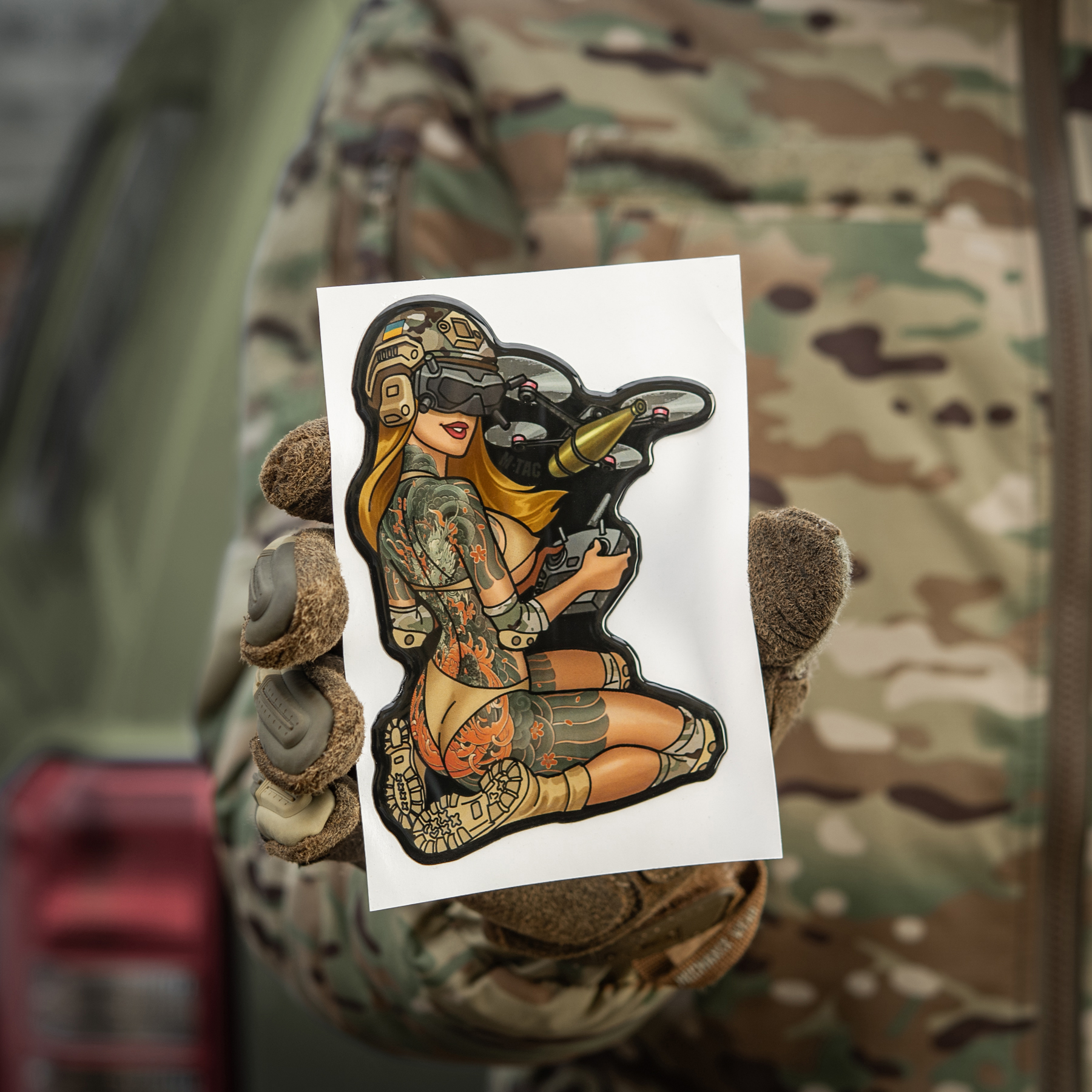 M-Tac наклейка Tactical girl №6 Якудза M-Tac наклейка Tactical girl №6 Якудза - Зображення 2