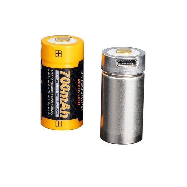 Fenix АКБ 16340 700 mAh USB Li-ion Fenix АКБ 16340 700 mAh USB Li-ion — изображение 4