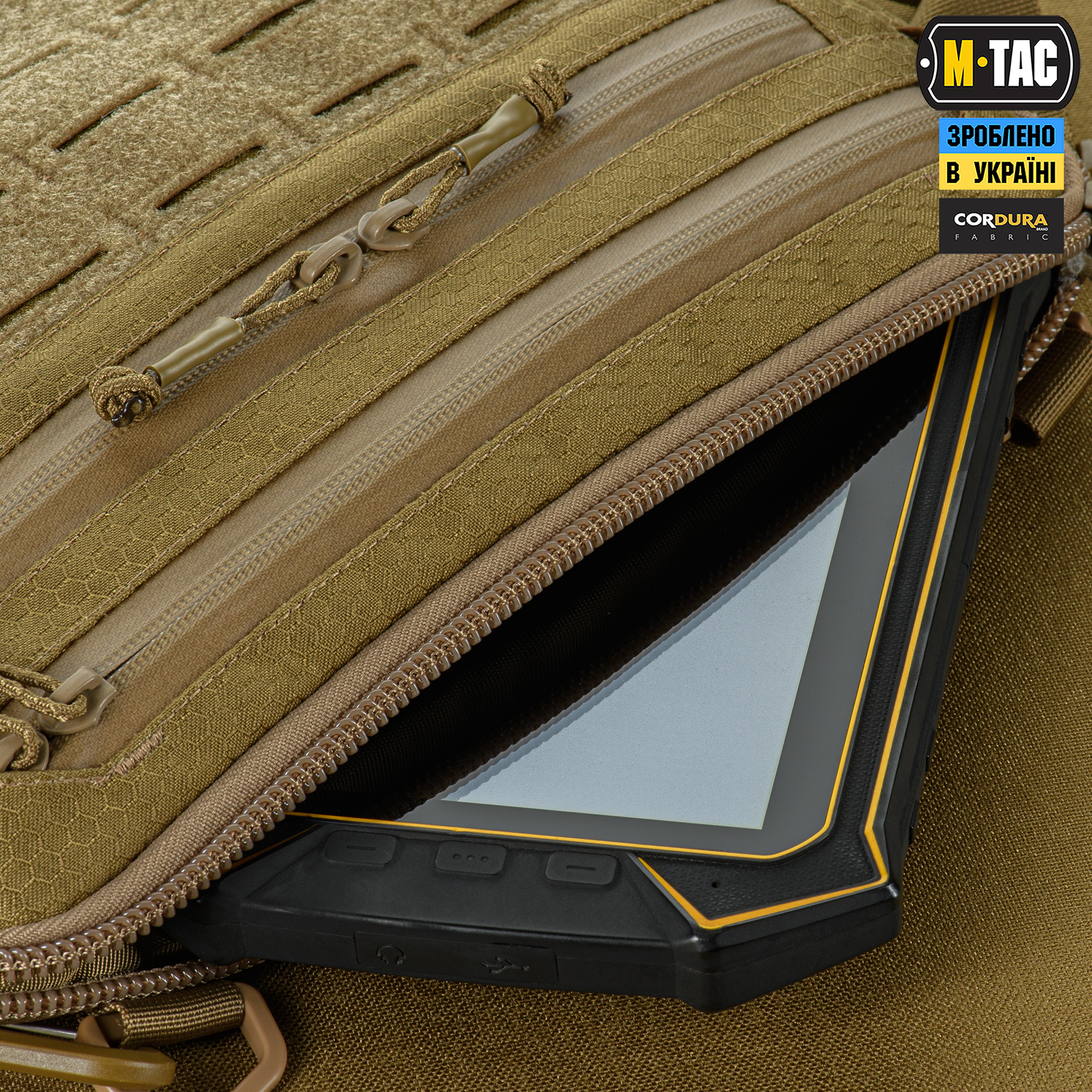 M-Tac сумка Admin Bag Medium Elite з липучкою Hex Coyote M-Tac сумка Admin Bag Medium Elite з липучкою Hex Coyote — изображение 6