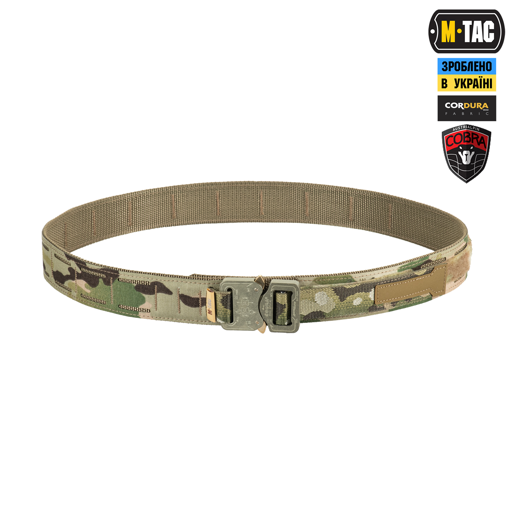 M-Tac ремінь Cobra Buckle Tactical Belt Laser Cut Multicam M-Tac ремінь Cobra Buckle Tactical Belt Laser Cut Multicam