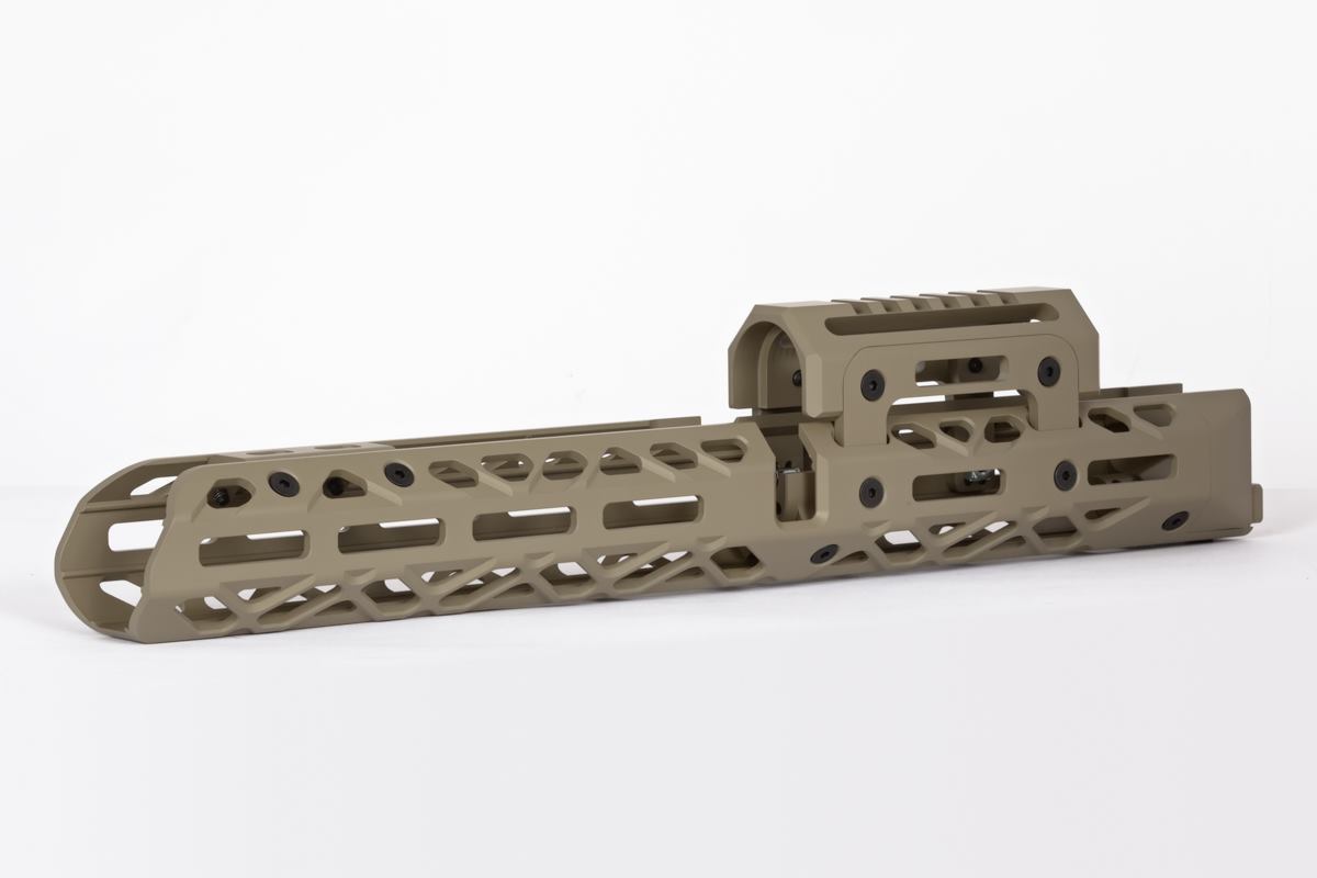 Крук цівка для АК довга с кріпленням M-Lok Coyote Tan Крук цівка для АК довга с кріпленням M-Lok Coyote Tan