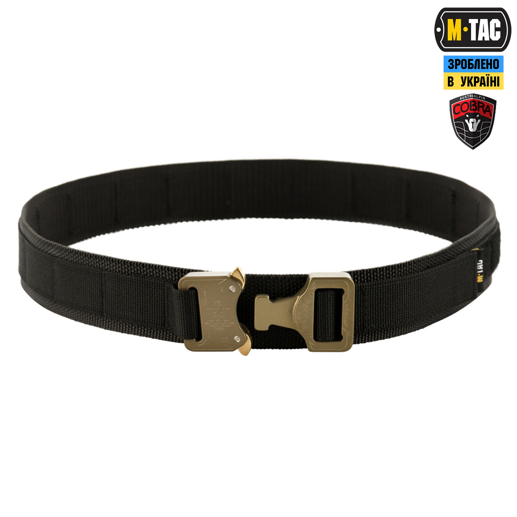 M-Tac ремінь Cobra Buckle Tactical Belt Black M-Tac ремінь Cobra Buckle Tactical Belt Black — изображение 2