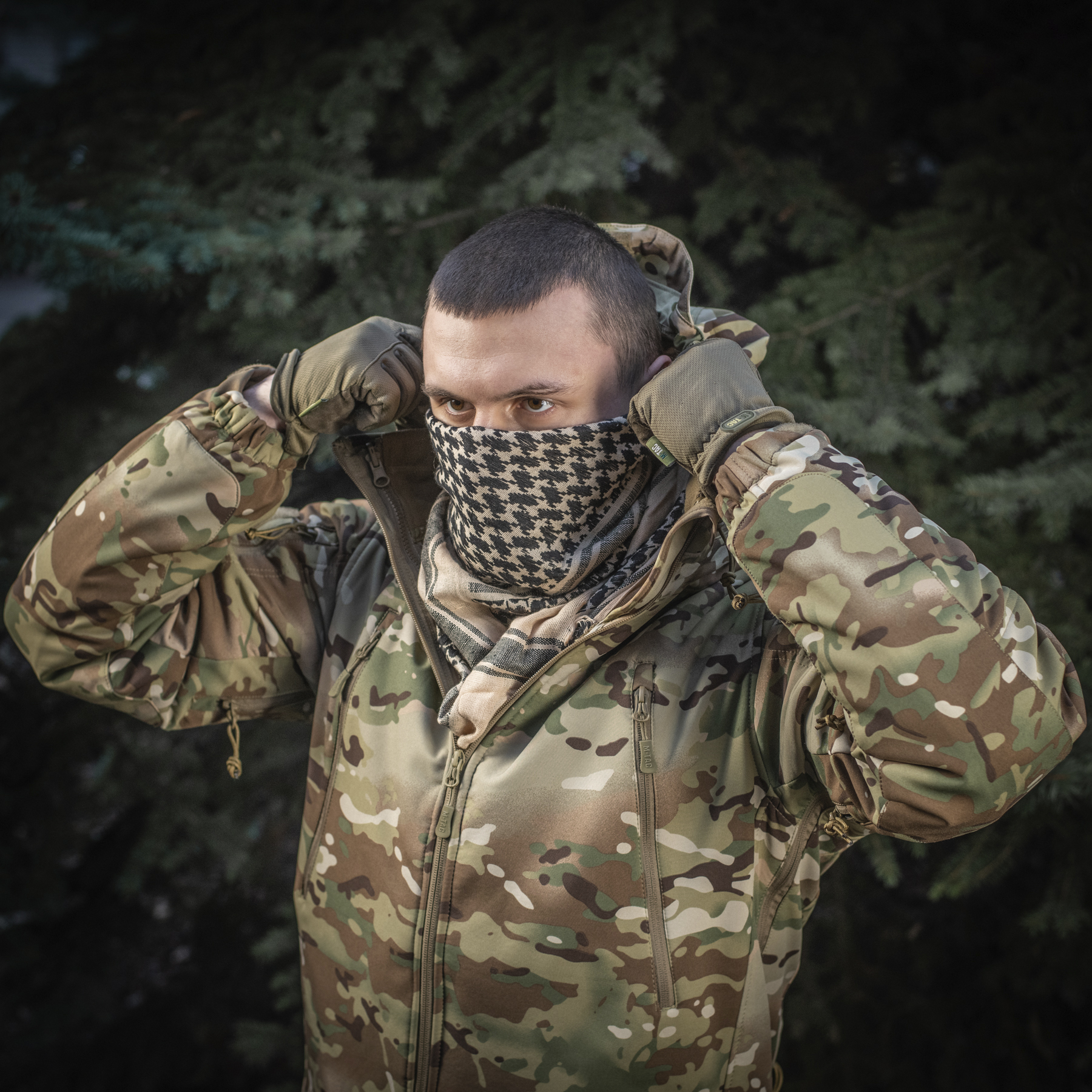 M-Tac шарф шемаг щільний Khaki/Black M-Tac шарф шемаг щільний Khaki/Black - Зображення 5