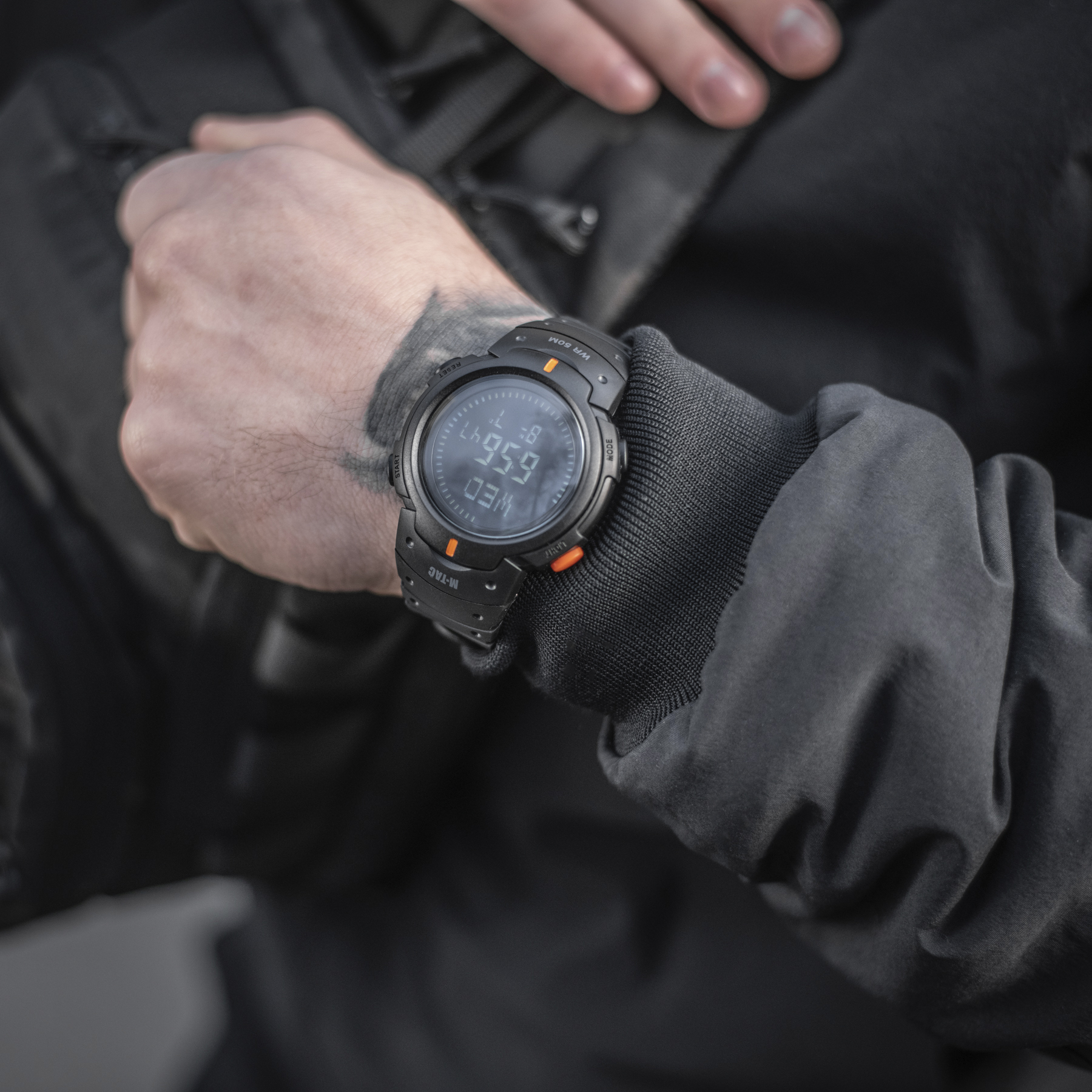 M-Tac годинник тактичний з компасом Black M-Tac годинник тактичний з компасом Black — изображение 5