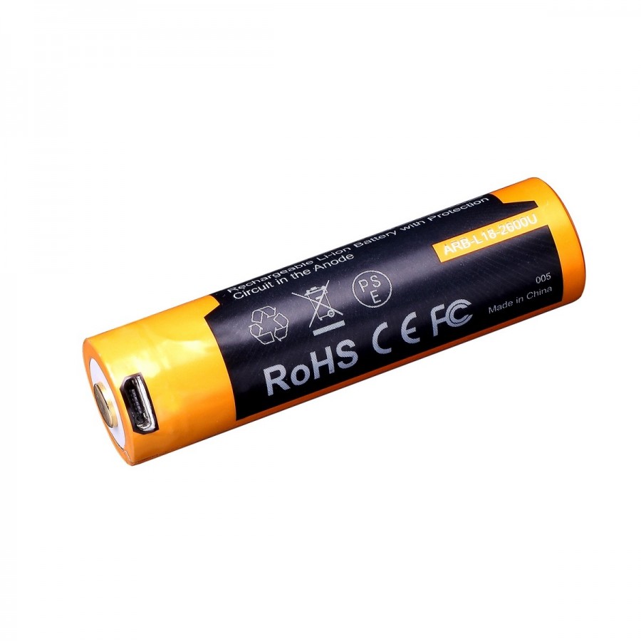 Fenix АКБ 18650 2600mAh Li-ion (USB) Fenix АКБ 18650 2600mAh Li-ion (USB) — изображение 3