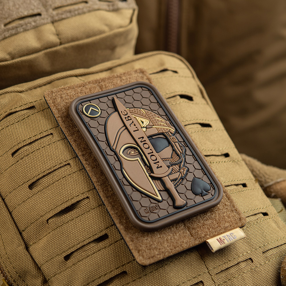 M-Tac нашивка Molon Labe Ace 3D ПВХ койот M-Tac нашивка Molon Labe Ace 3D ПВХ койот - Зображення 3