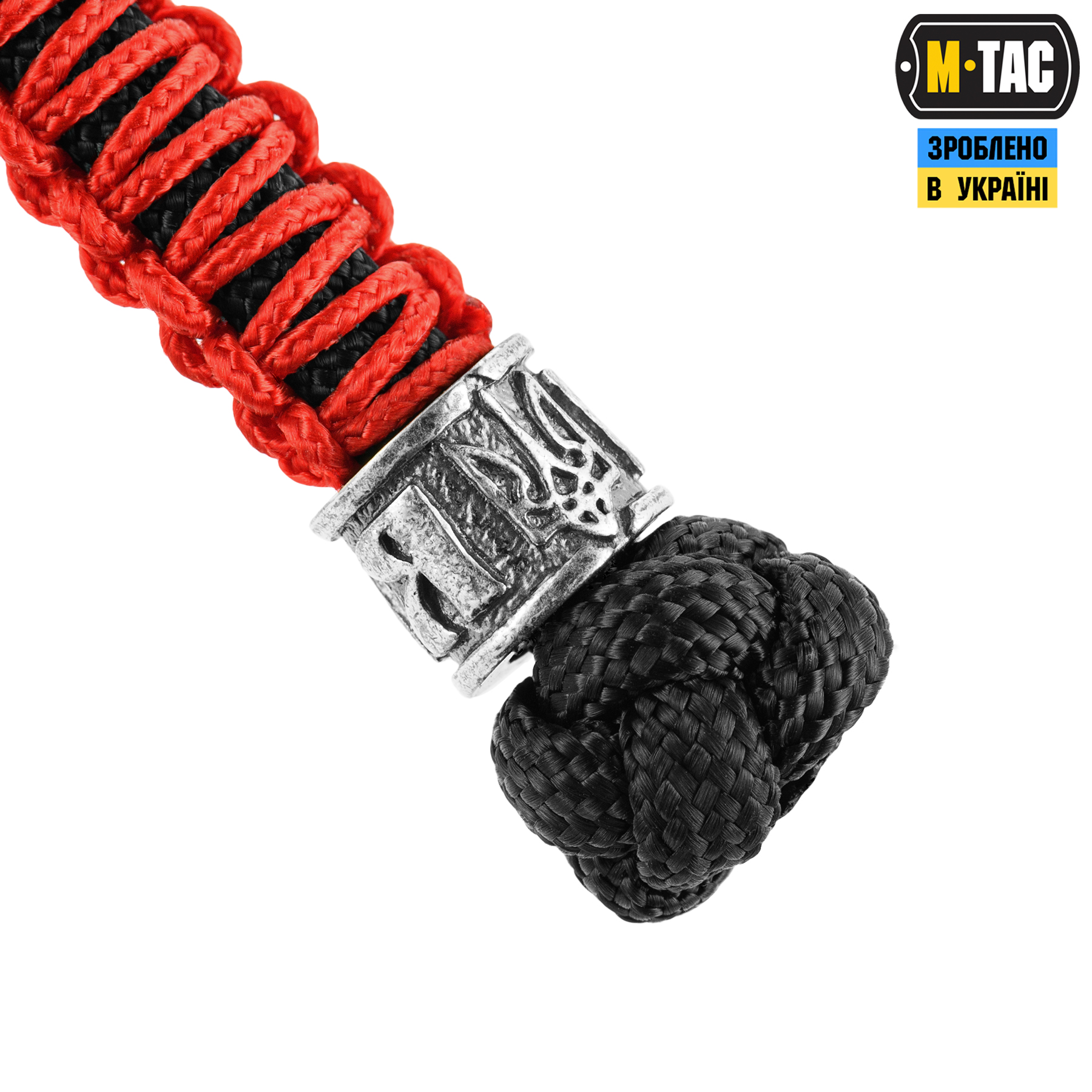 M-Tac темляк Scandinavian Воля Silver Black&Red M-Tac темляк Scandinavian Воля Silver Black&Red — изображение 3