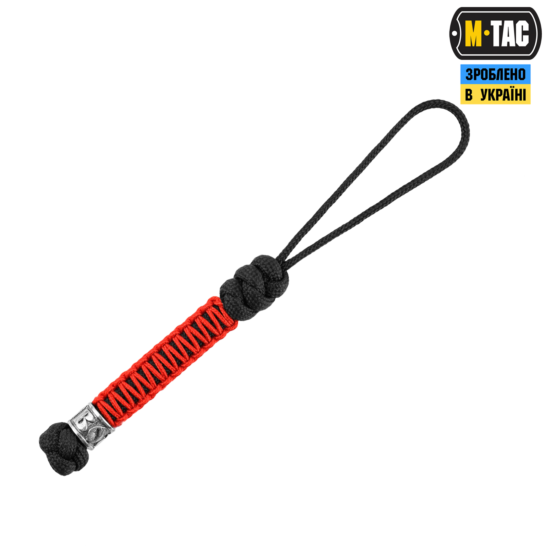 M-Tac темляк Scandinavian Воля Silver Black&Red M-Tac темляк Scandinavian Воля Silver Black&Red