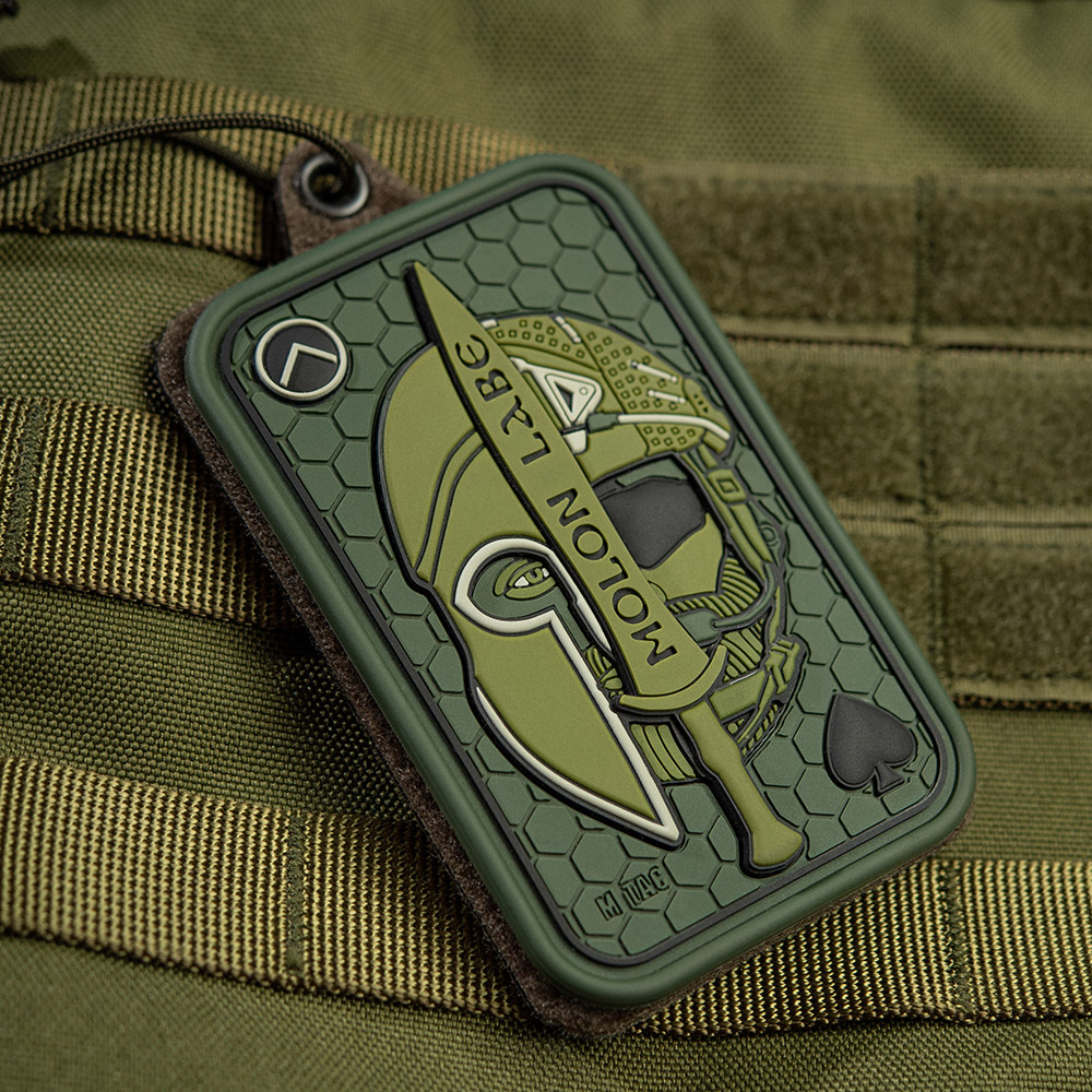 M-Tac нашивка Molon Labe Ace 3D ПВХ олива M-Tac нашивка Molon Labe Ace 3D ПВХ олива - Зображення 3