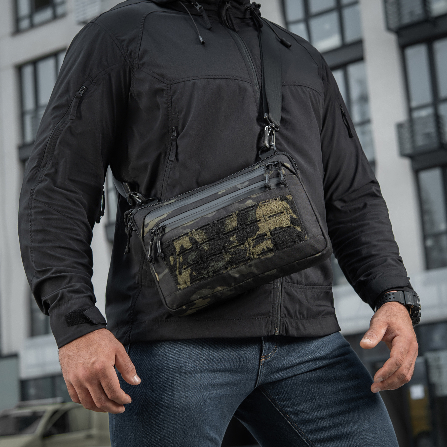 M-Tac сумка Admin Bag Medium Elite з липучкою Multicam Black/Black M-Tac сумка Admin Bag Medium Elite з липучкою Multicam Black/Black - Зображення 13