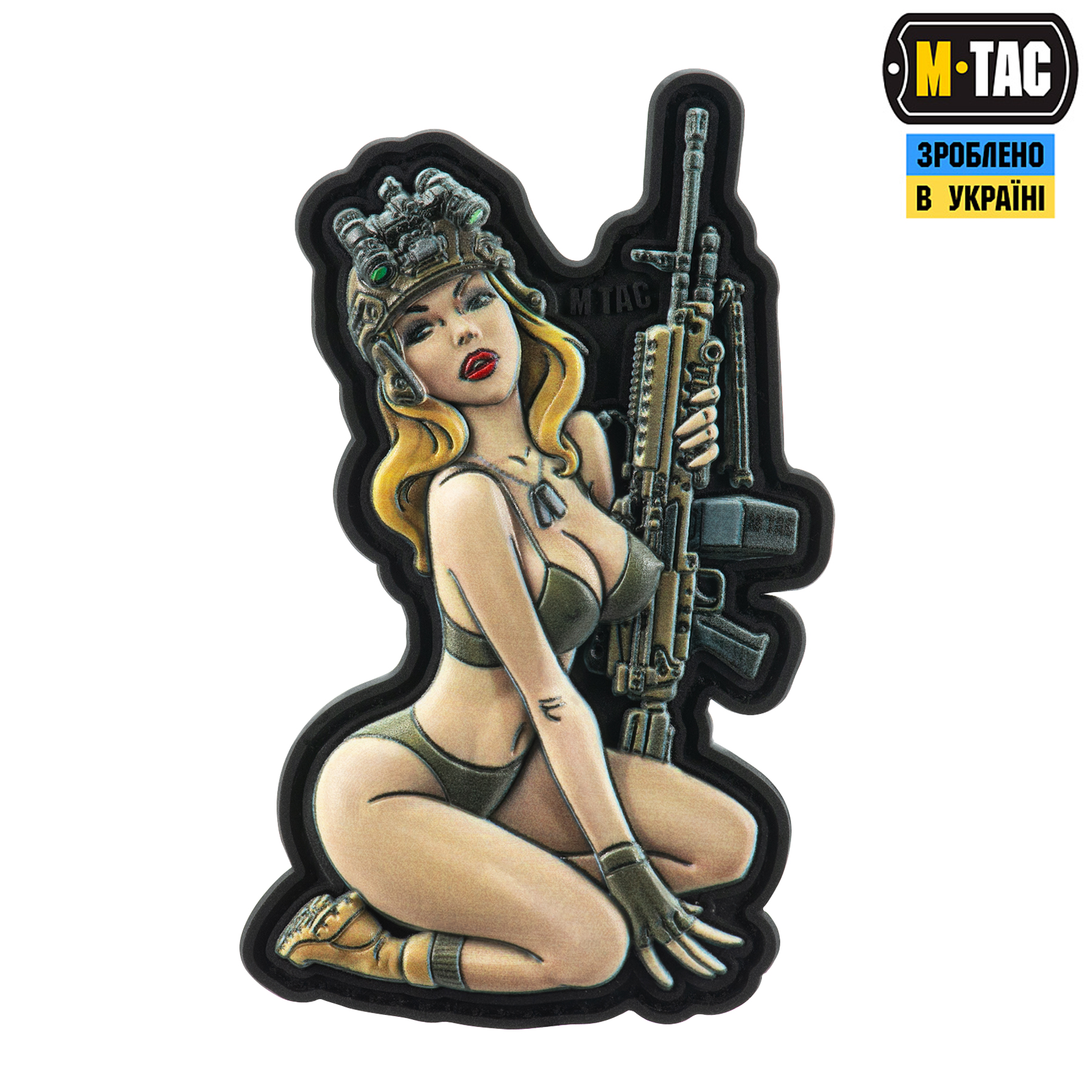 M-Tac нашивка Tactical girl №5 PVC Olive M-Tac нашивка Tactical girl №5 PVC Olive