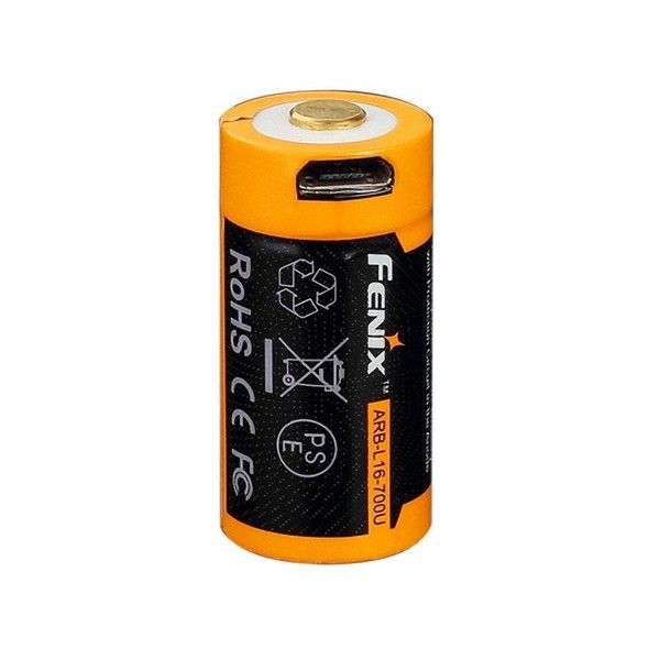 Fenix АКБ 16340 700 mAh USB Li-ion Fenix АКБ 16340 700 mAh USB Li-ion