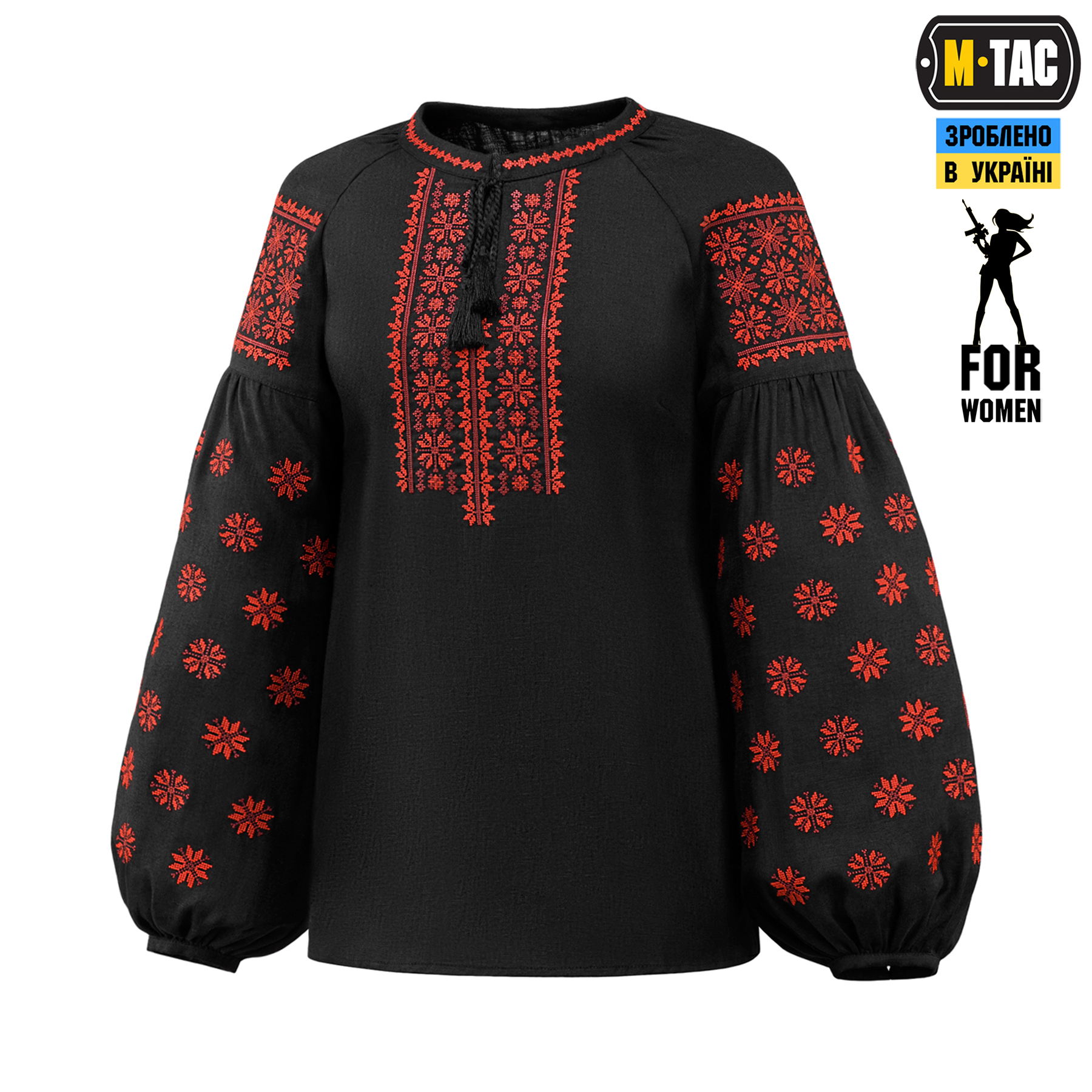 M-Tac вишиванка жіноча 100% льон чорна M-Tac вишиванка жіноча 100% льон чорна