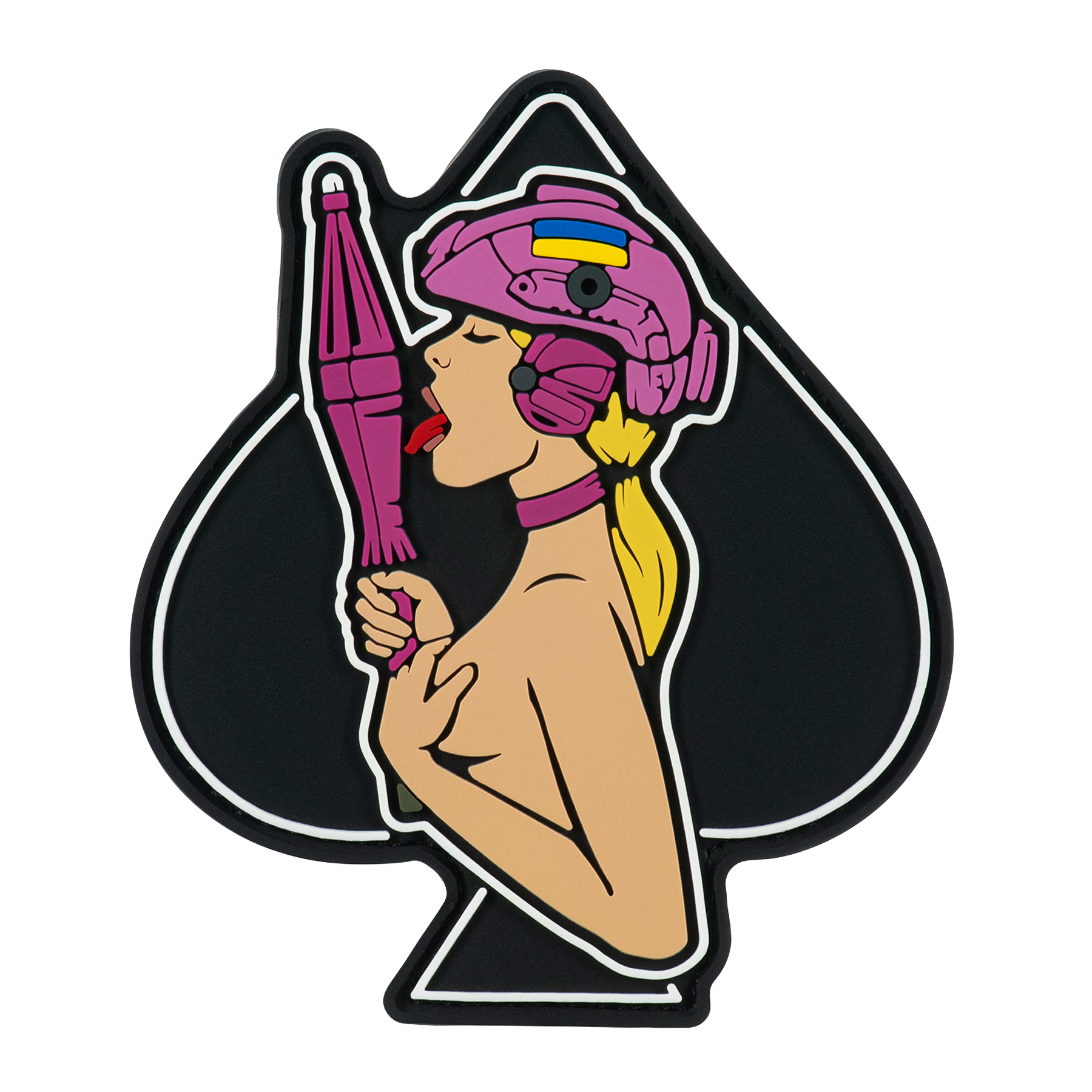 M-Tac нашивка (PVC) Піка-дівчина Yellow/Pink M-Tac нашивка (PVC) Піка-дівчина Yellow/Pink