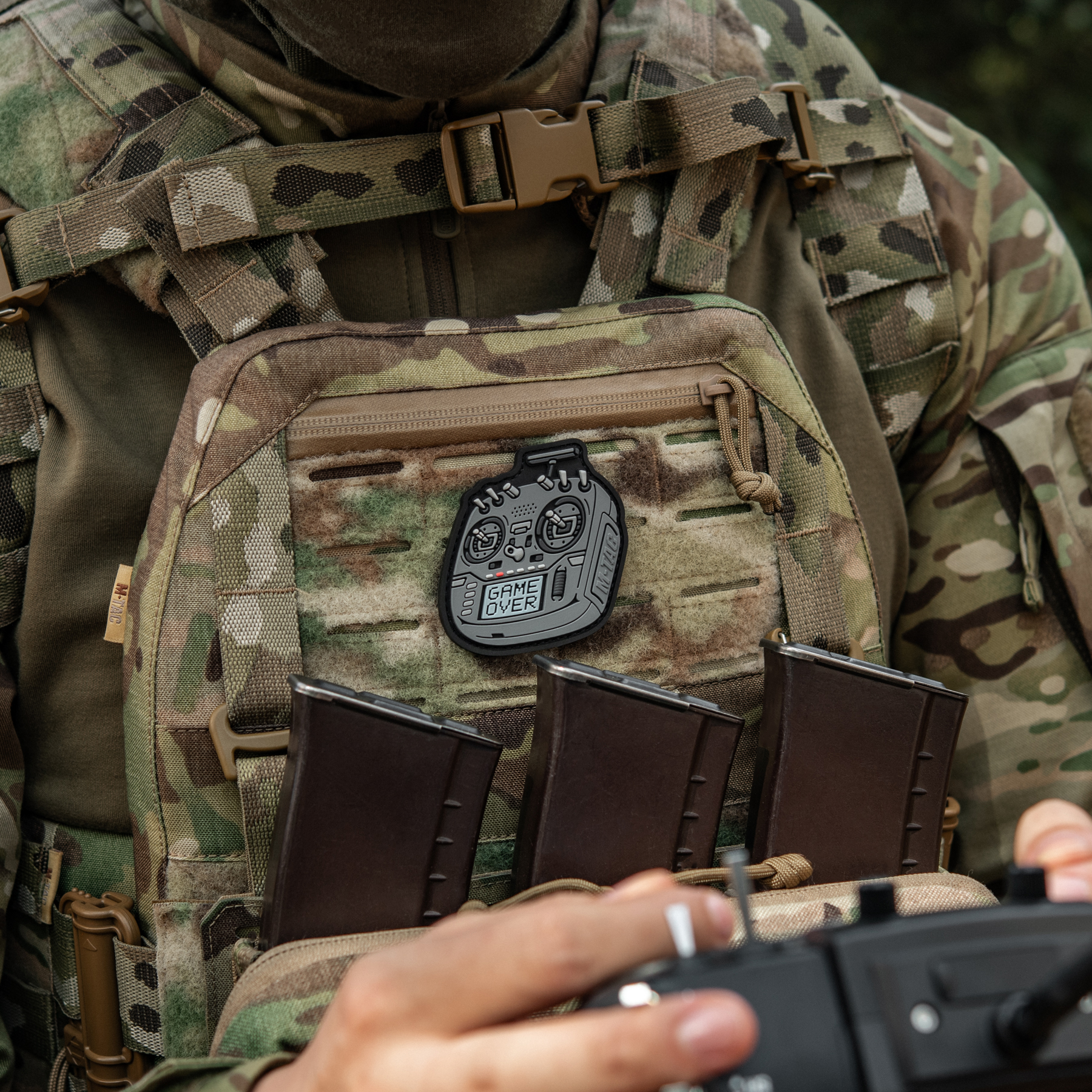 M-Tac нашивка пульт FPV сірий (PVC) M-Tac нашивка пульт FPV сірий (PVC) - Зображення 5