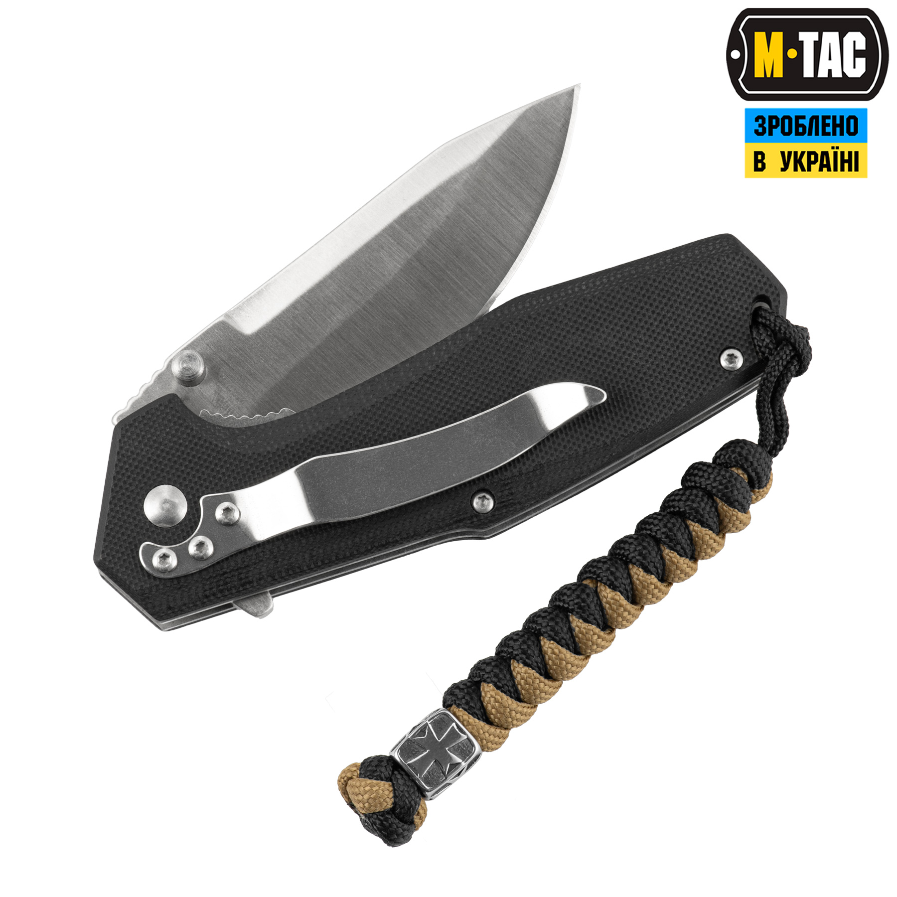 M-Tac темляк Viper Козацький Хрест Steel Black&Coyote M-Tac темляк Viper Козацький Хрест Steel Black&Coyote - Зображення 2