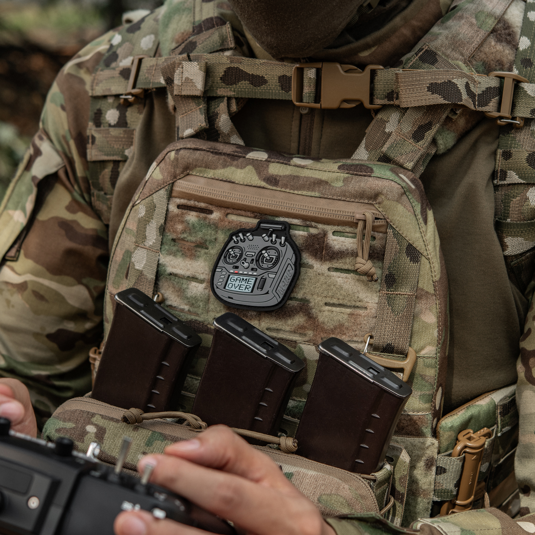 M-Tac нашивка пульт FPV сірий (PVC) M-Tac нашивка пульт FPV сірий (PVC) - Зображення 4