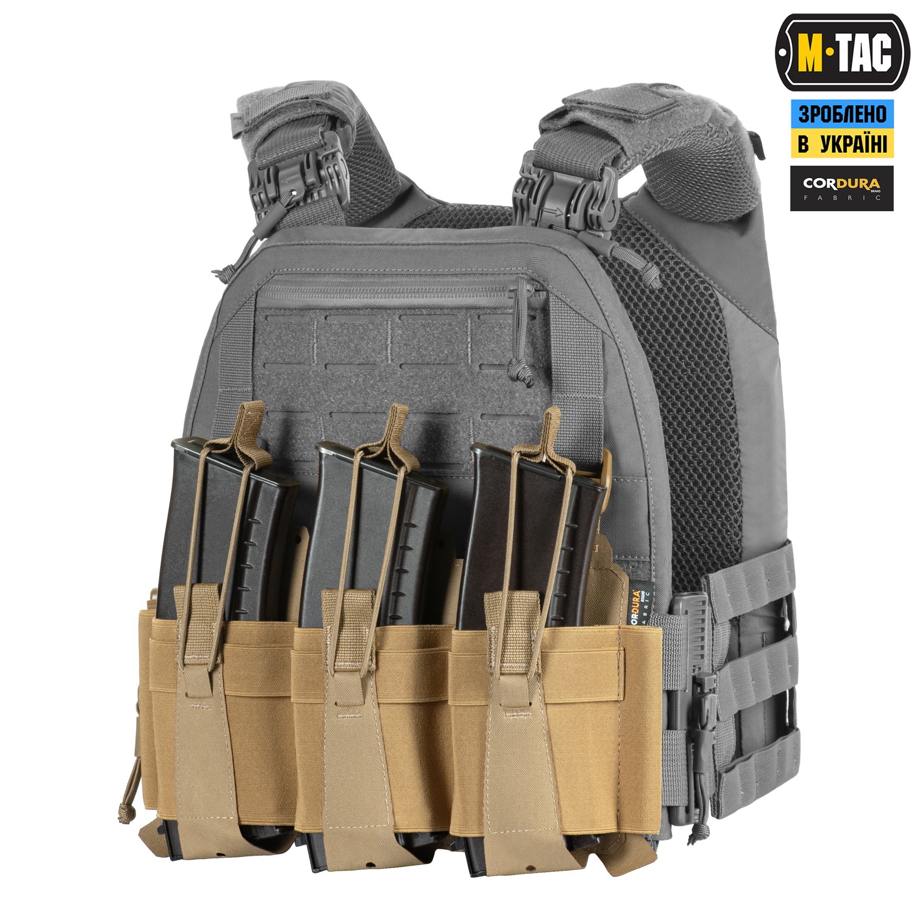 M-Tac передня панель для плитоноски Cuirass QRS на три магазина Coyote M-Tac передня панель для плитоноски Cuirass QRS на три магазина Coyote - Зображення 6
