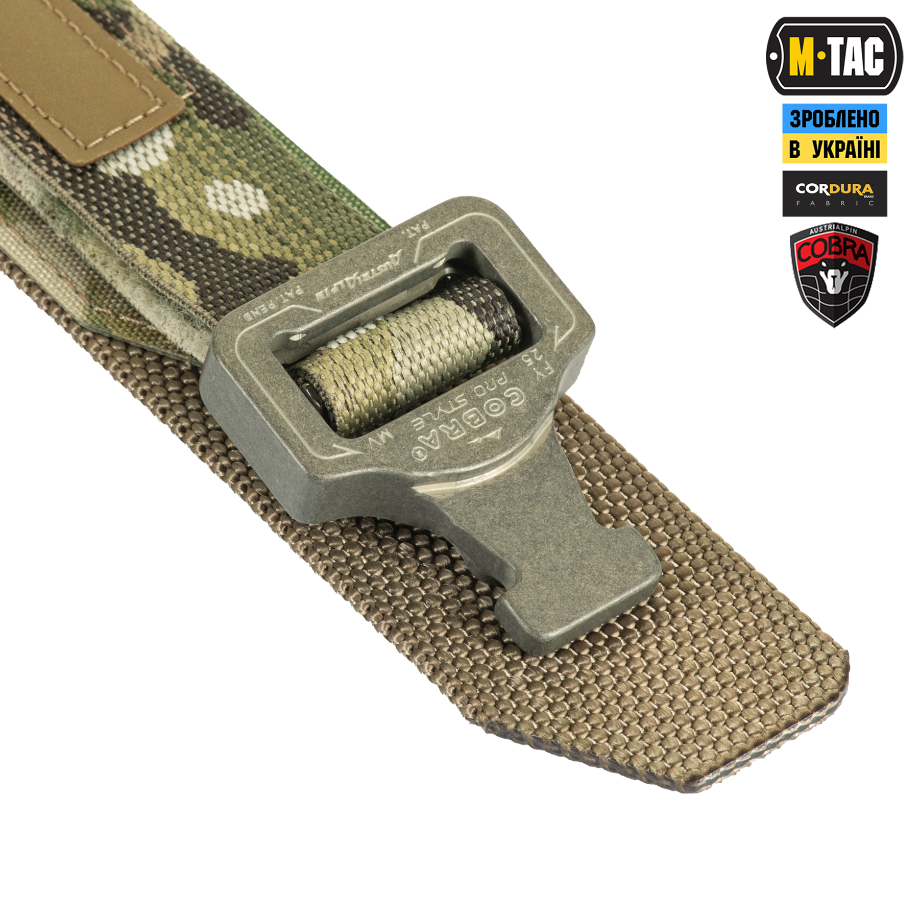 M-Tac ремінь Cobra Buckle Tactical Belt Laser Cut Multicam M-Tac ремінь Cobra Buckle Tactical Belt Laser Cut Multicam — изображение 4