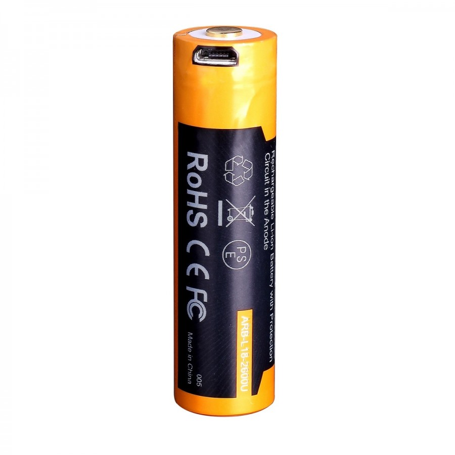 Fenix АКБ 18650 2600mAh Li-ion (USB) Fenix АКБ 18650 2600mAh Li-ion (USB) — изображение 4