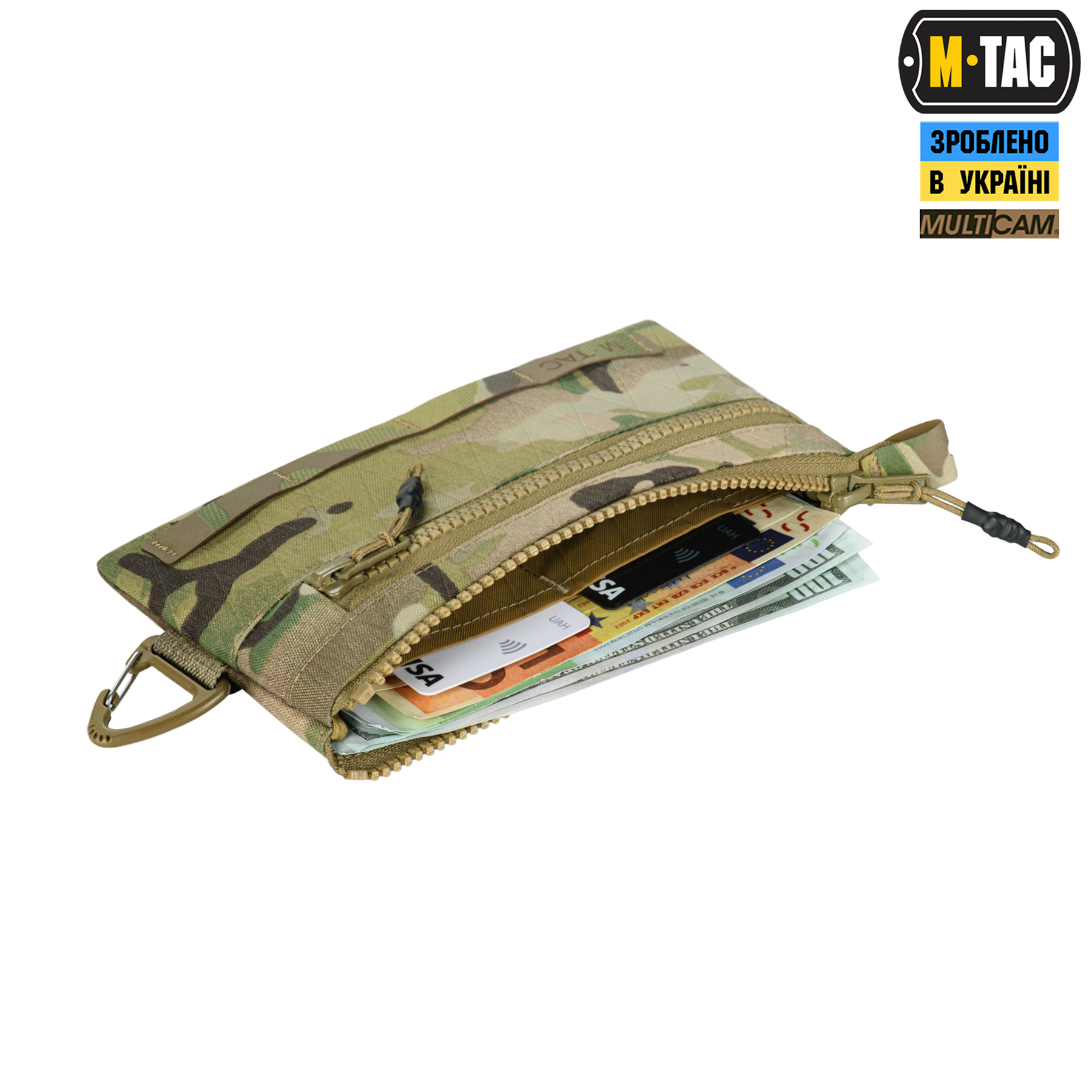 M-Tac гаманець горизонтальний з карабіном X-PAC Elite Multicam M-Tac гаманець горизонтальний з карабіном X-PAC Elite Multicam - Зображення 6