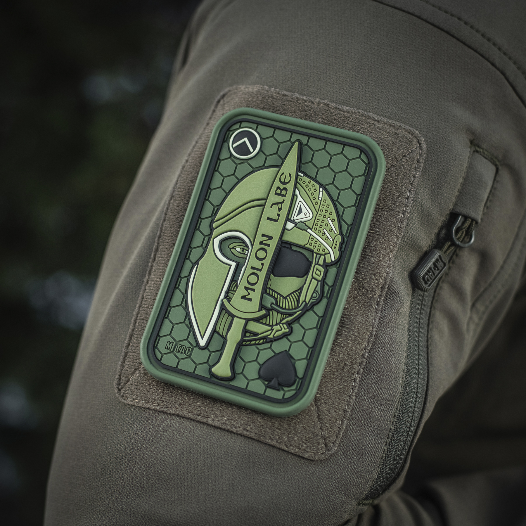 M-Tac нашивка Molon Labe Ace 3D ПВХ олива M-Tac нашивка Molon Labe Ace 3D ПВХ олива - Зображення 9