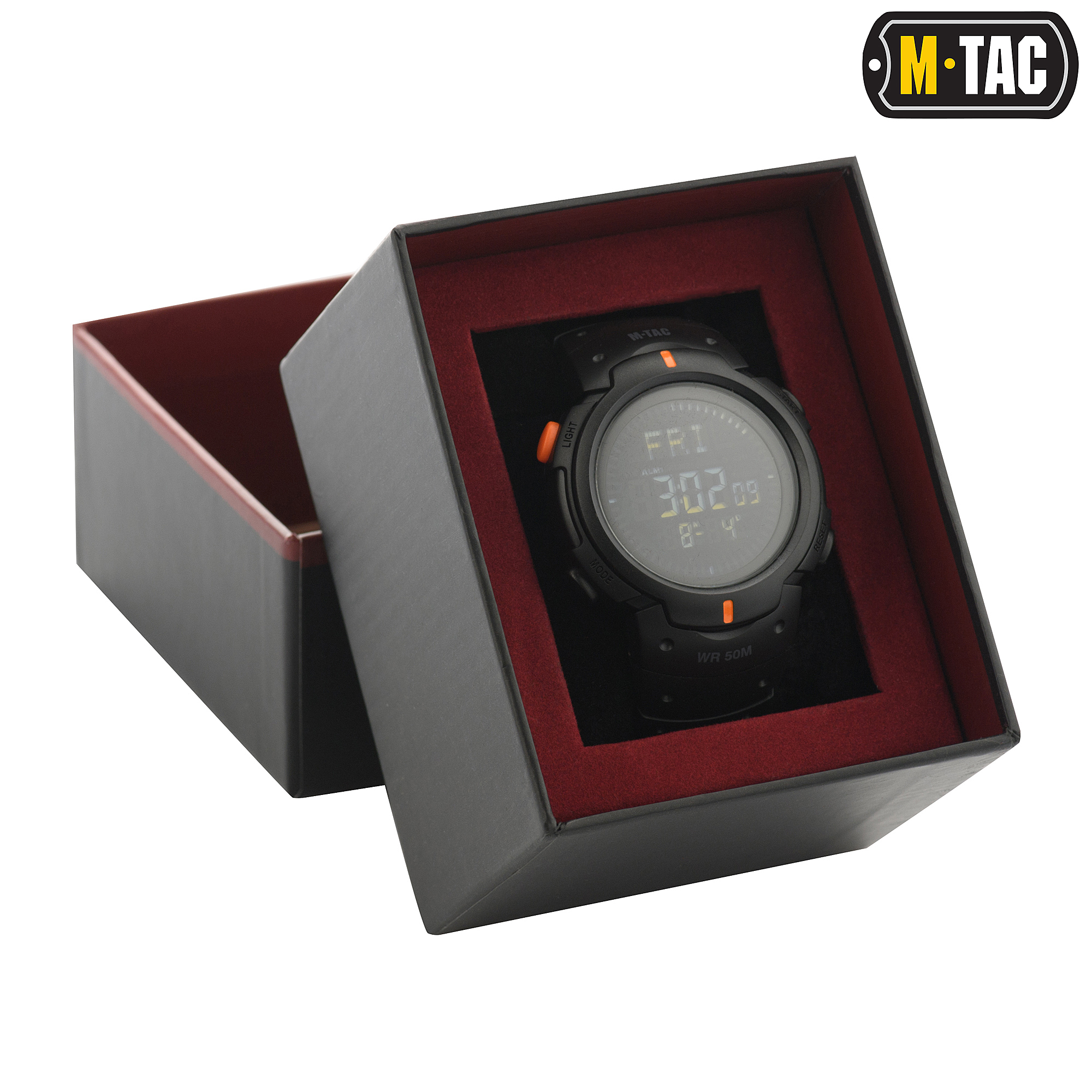 M-Tac годинник тактичний з компасом Black M-Tac годинник тактичний з компасом Black — изображение 3