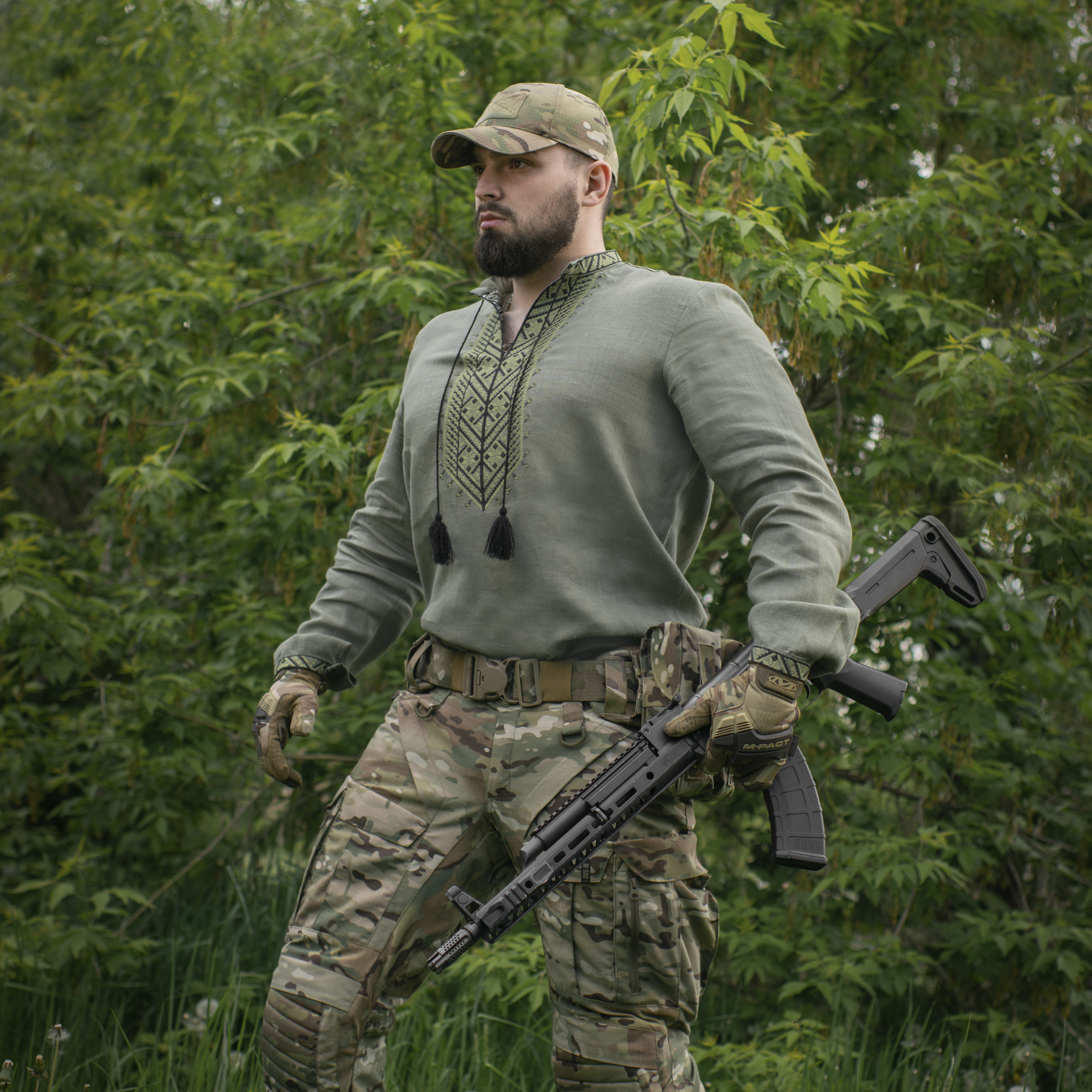 M-Tac вишиванка 100% льон олива M-Tac вишиванка 100% льон олива - Зображення 10