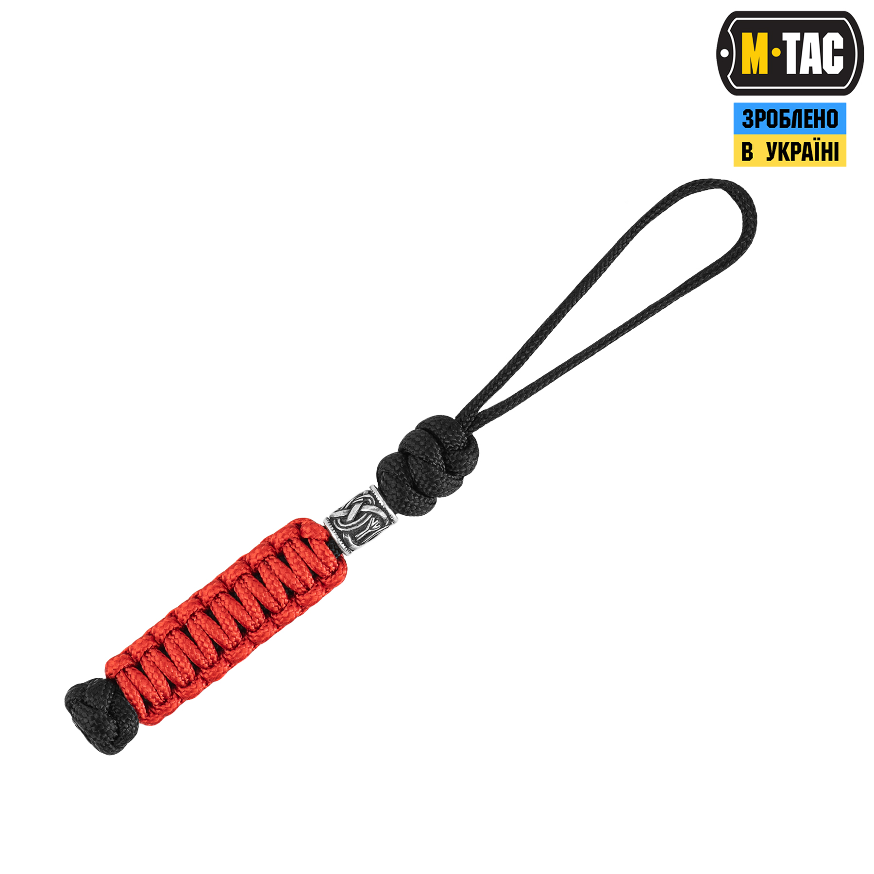 M-Tac темляк Loopy Snake Scandinavian Silver Black&Red M-Tac темляк Loopy Snake Scandinavian Silver Black&Red