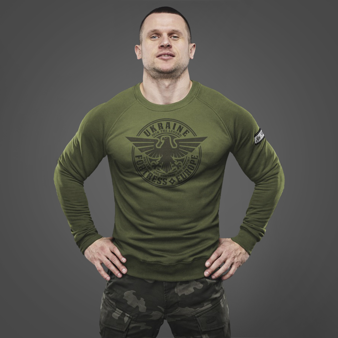 SvaStone світшот Fortress olive SvaStone світшот Fortress olive