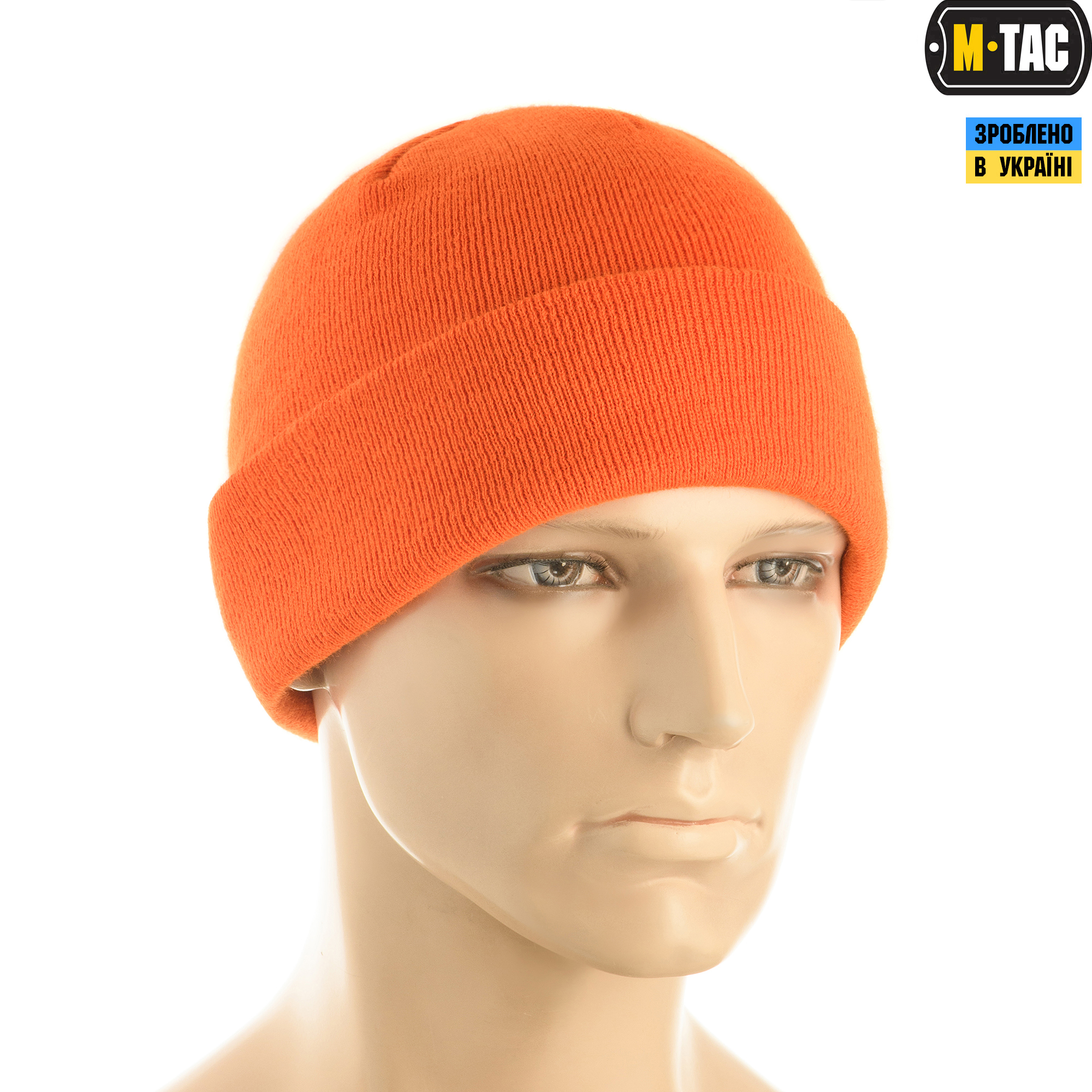 M-Tac шапка тонка вязка 100% акрил Orange M-Tac шапка тонка вязка 100% акрил Orange — изображение 3