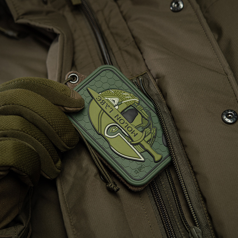 M-Tac нашивка Molon Labe Ace 3D ПВХ олива M-Tac нашивка Molon Labe Ace 3D ПВХ олива - Зображення 4