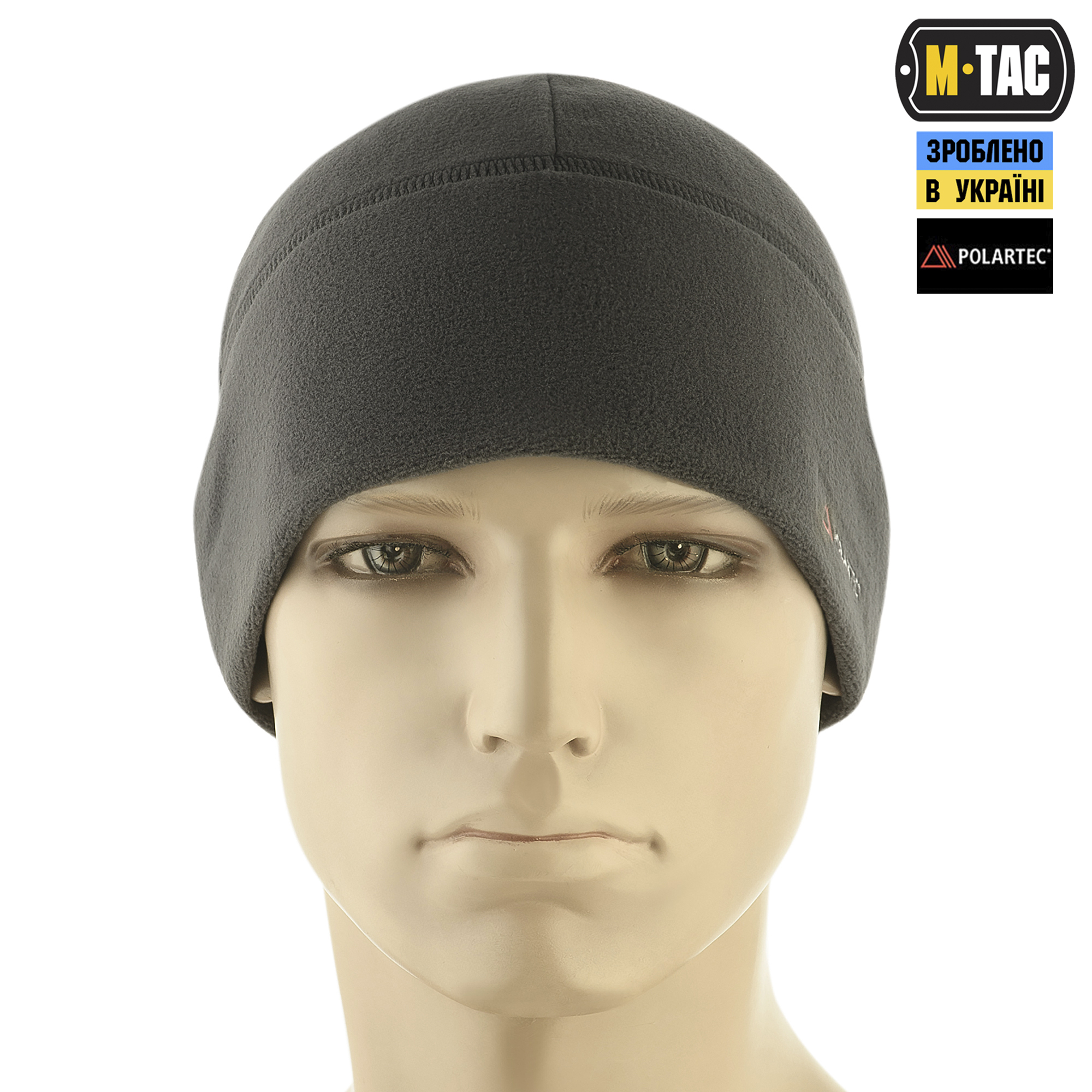 M-Tac шапка Watch Cap фліс Light Polartec Dark Grey M-Tac шапка Watch Cap фліс Light Polartec Dark Grey - Зображення 2