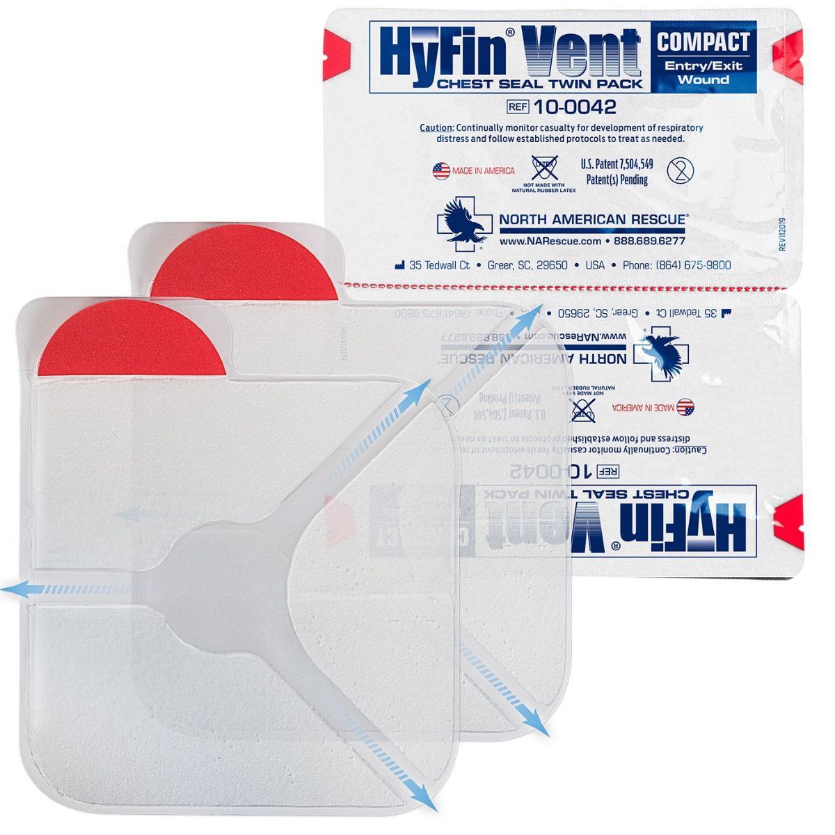 HYFIN Vent Compact оклюзійна наліпка (з клапаном) HYFIN Vent Compact оклюзійна наліпка (з клапаном)