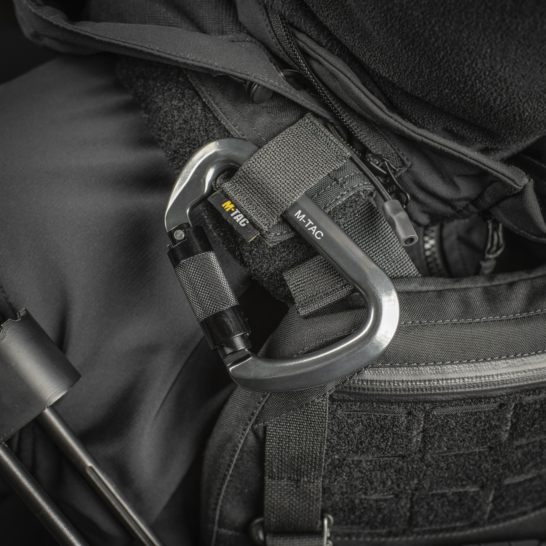 M-Tac карабін 10 см с байонетною муфтою Keylock сірий M-Tac карабін 10 см с байонетною муфтою Keylock сірий - Зображення 6