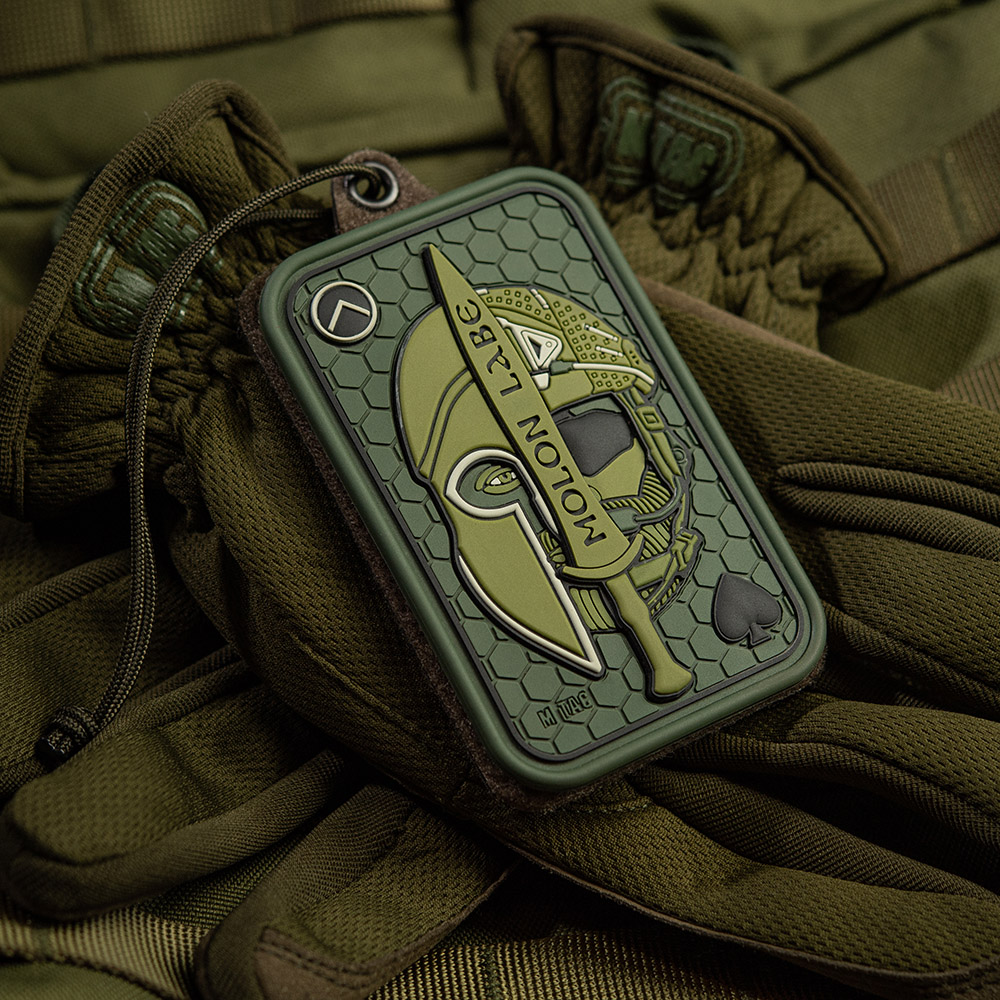 M-Tac нашивка Molon Labe Ace 3D ПВХ олива M-Tac нашивка Molon Labe Ace 3D ПВХ олива - Зображення 7