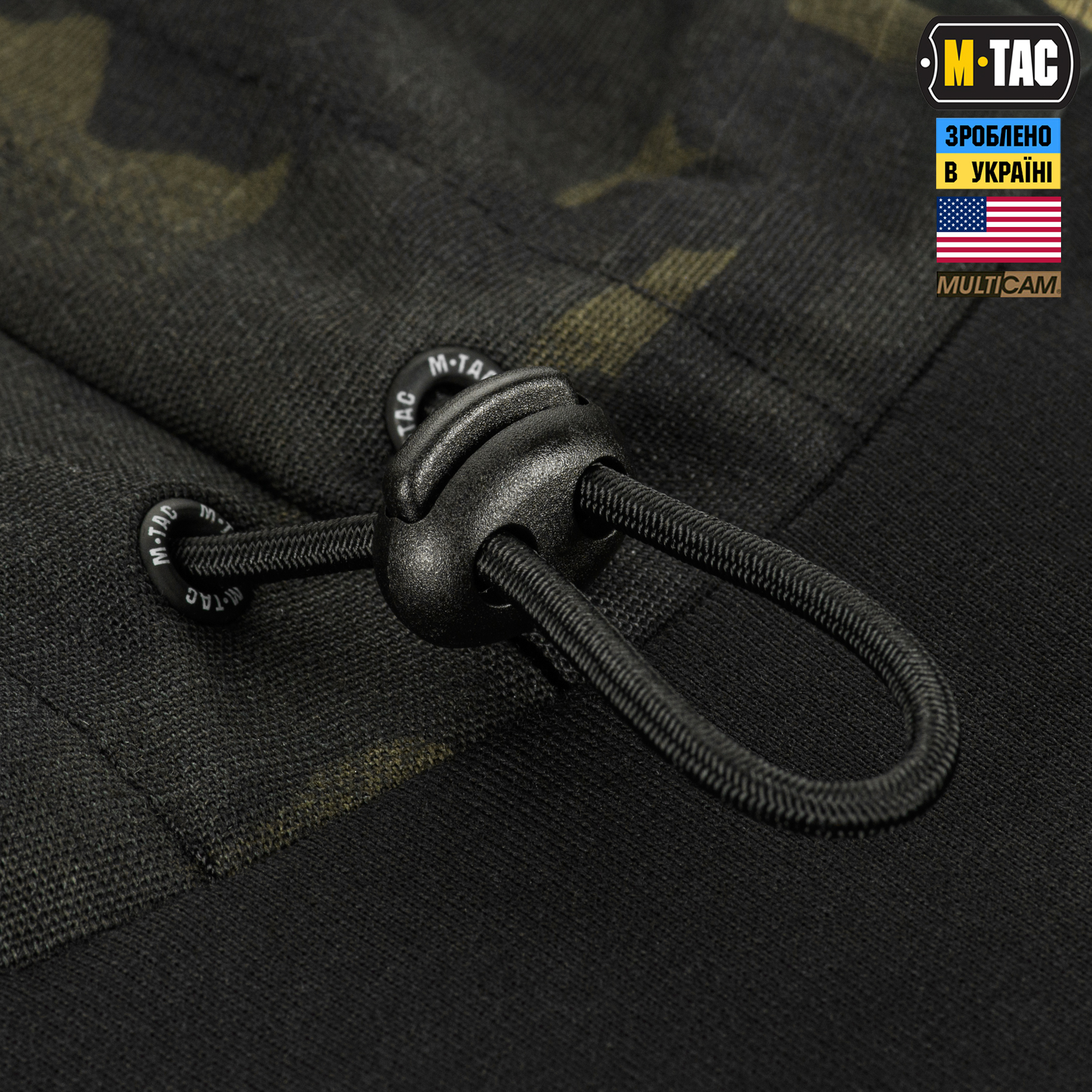 M-Tac кофта Hoodie Combat Black Multicam M-Tac кофта Hoodie Combat Black Multicam - Зображення 6