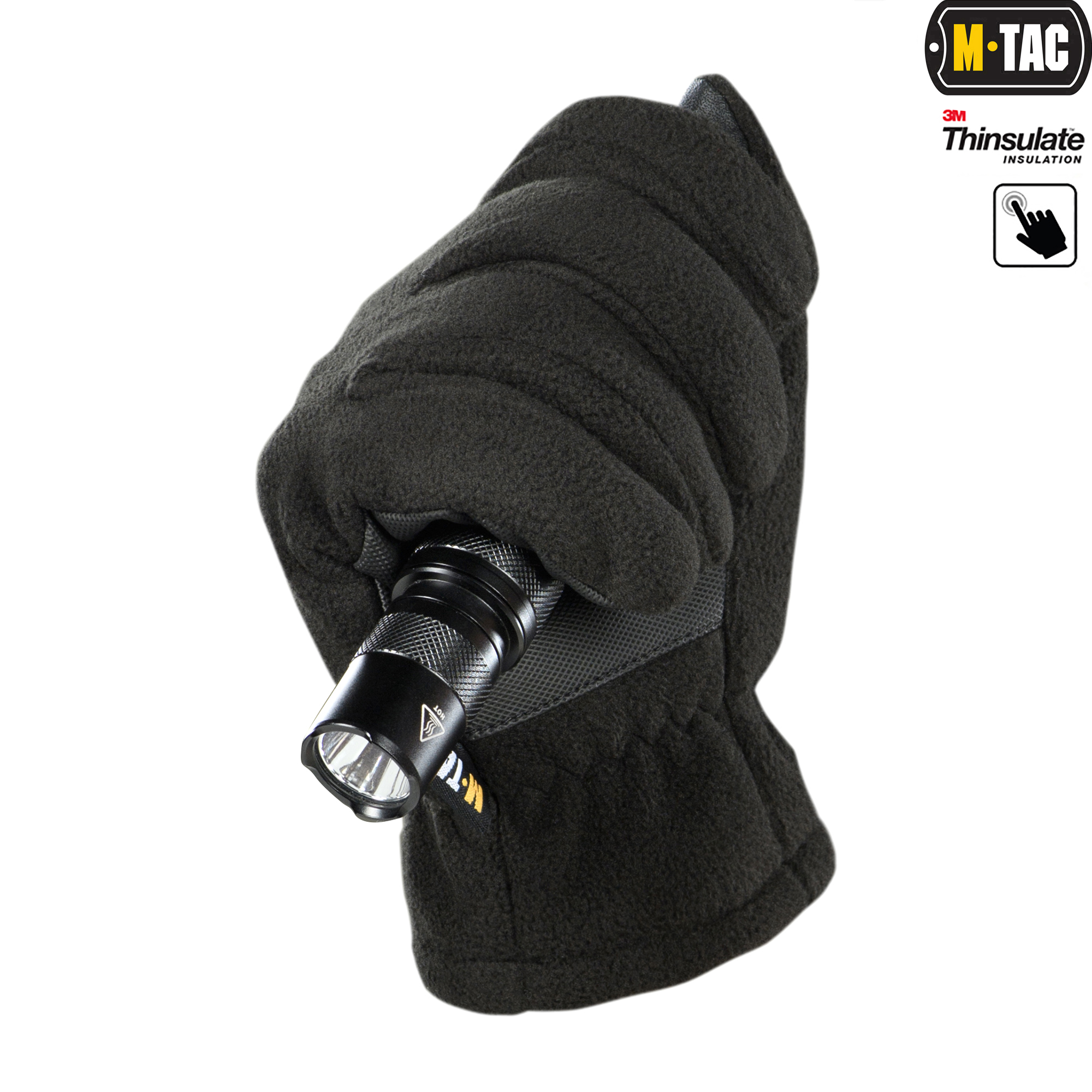 M-Tac рукавички Fleece Thinsulate Black M-Tac рукавички Fleece Thinsulate Black - Зображення 2