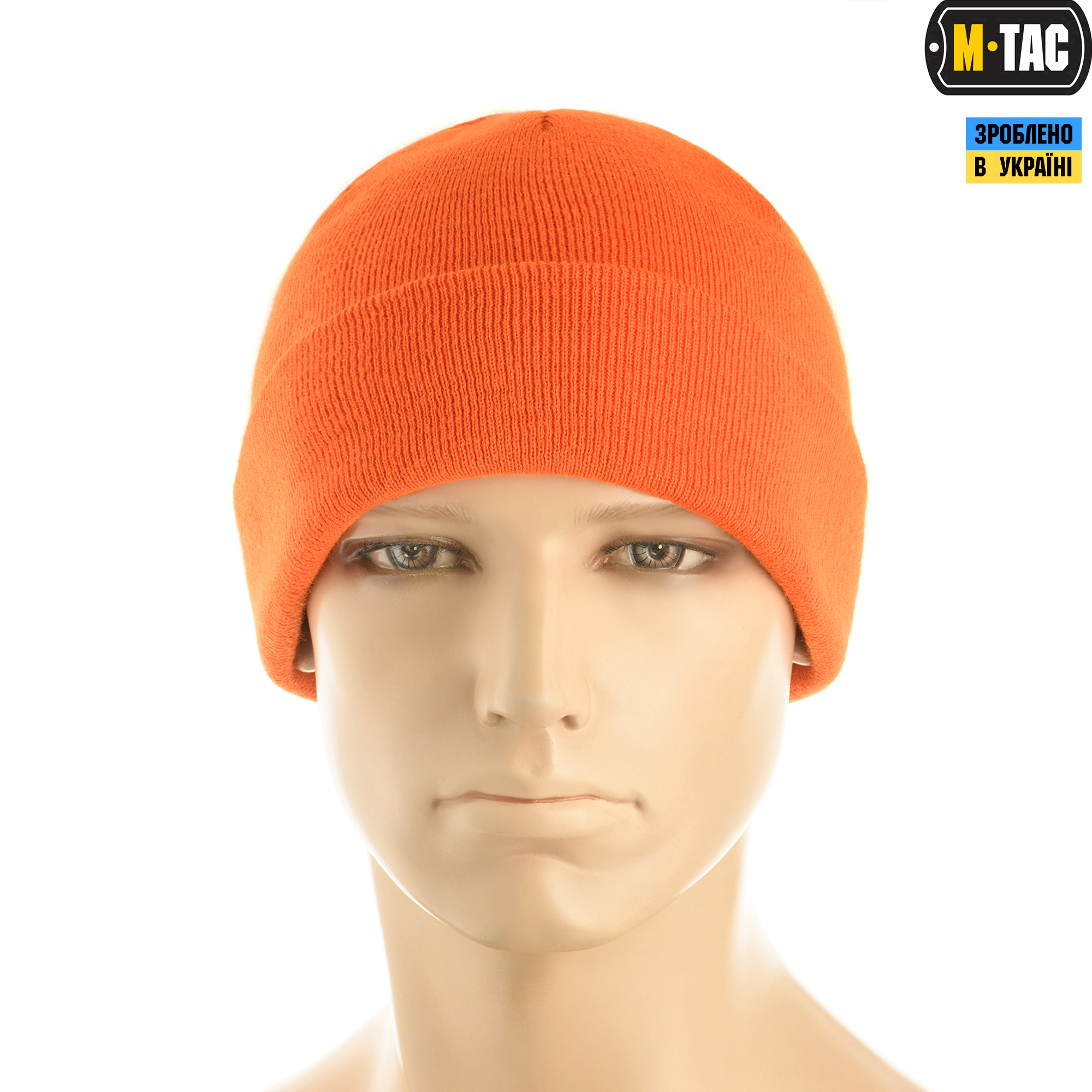 M-Tac шапка тонка вязка 100% акрил Orange M-Tac шапка тонка вязка 100% акрил Orange — изображение 2