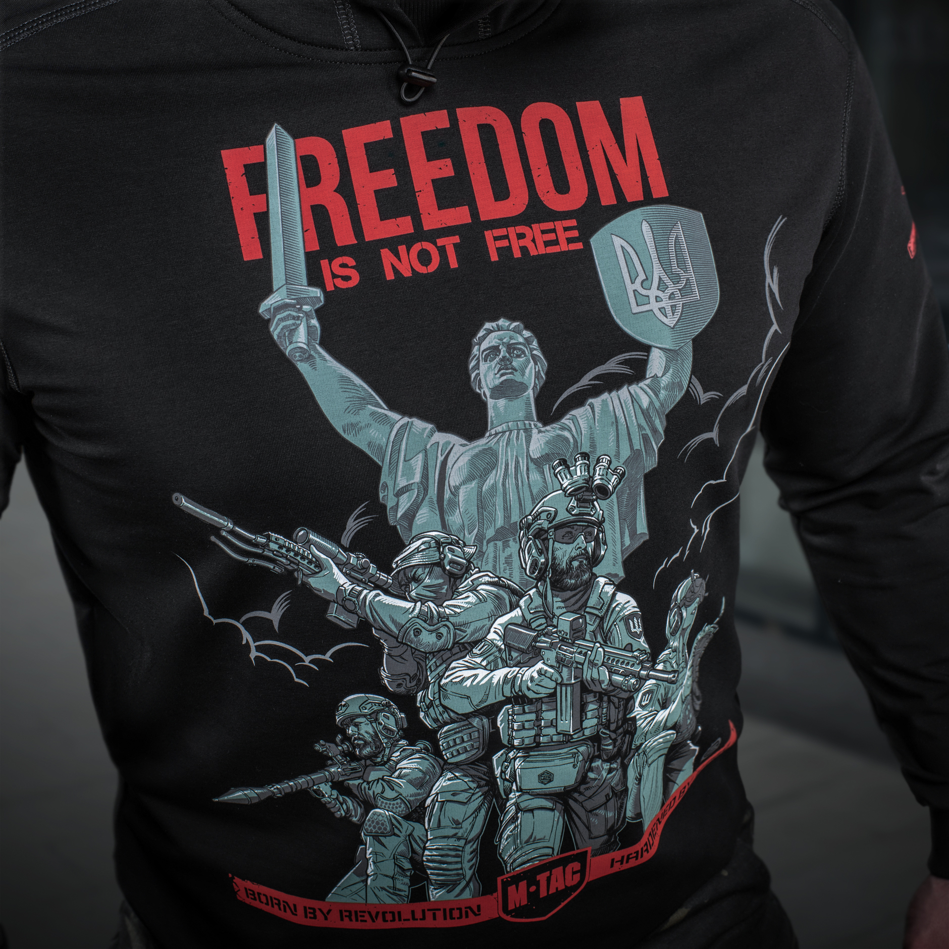 M-Tac кофта Hoodie Freedom Black M-Tac кофта Hoodie Freedom Black - Зображення 15