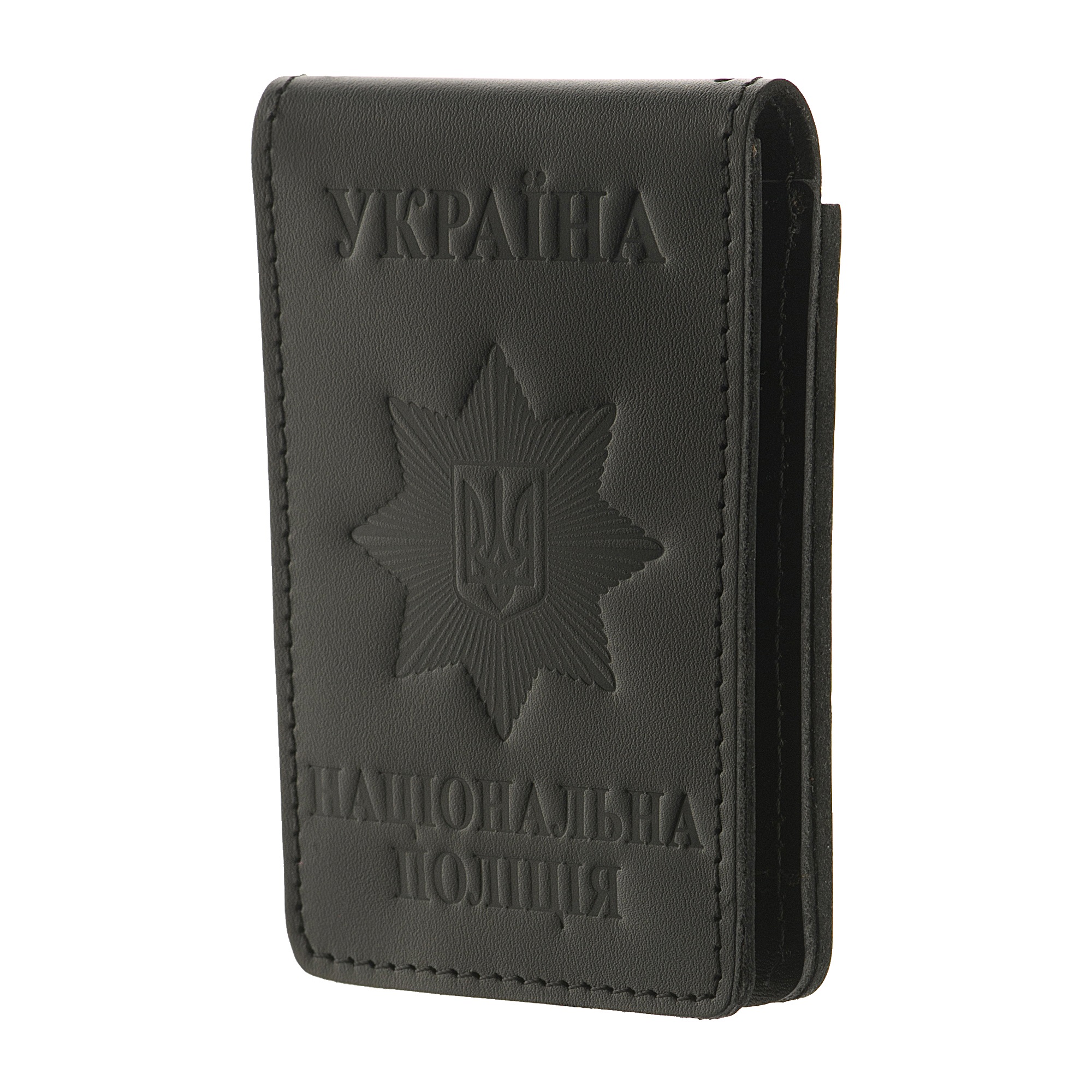 Обкладинка для жетона та посвідчення Поліції (без застібки) Обкладинка для жетона та посвідчення Поліції (без застібки)