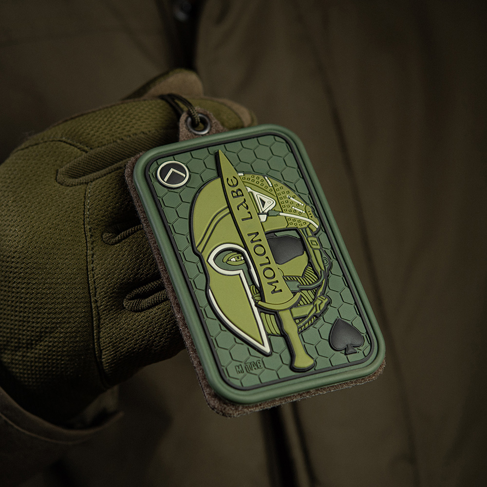 M-Tac нашивка Molon Labe Ace 3D ПВХ олива M-Tac нашивка Molon Labe Ace 3D ПВХ олива - Зображення 5