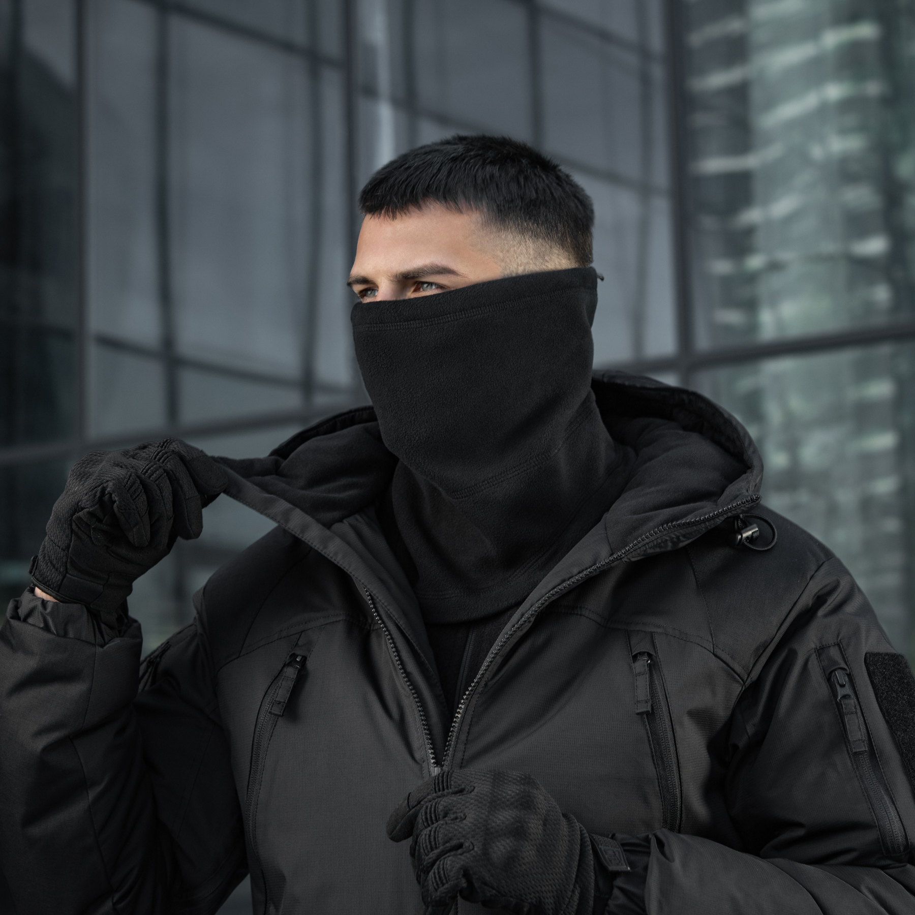 M-Tac шарф-труба анатомічний з затяжкою Elite фліс (320г/м2) Black M-Tac шарф-труба анатомічний з затяжкою Elite фліс (320г/м2) Black — изображение 6