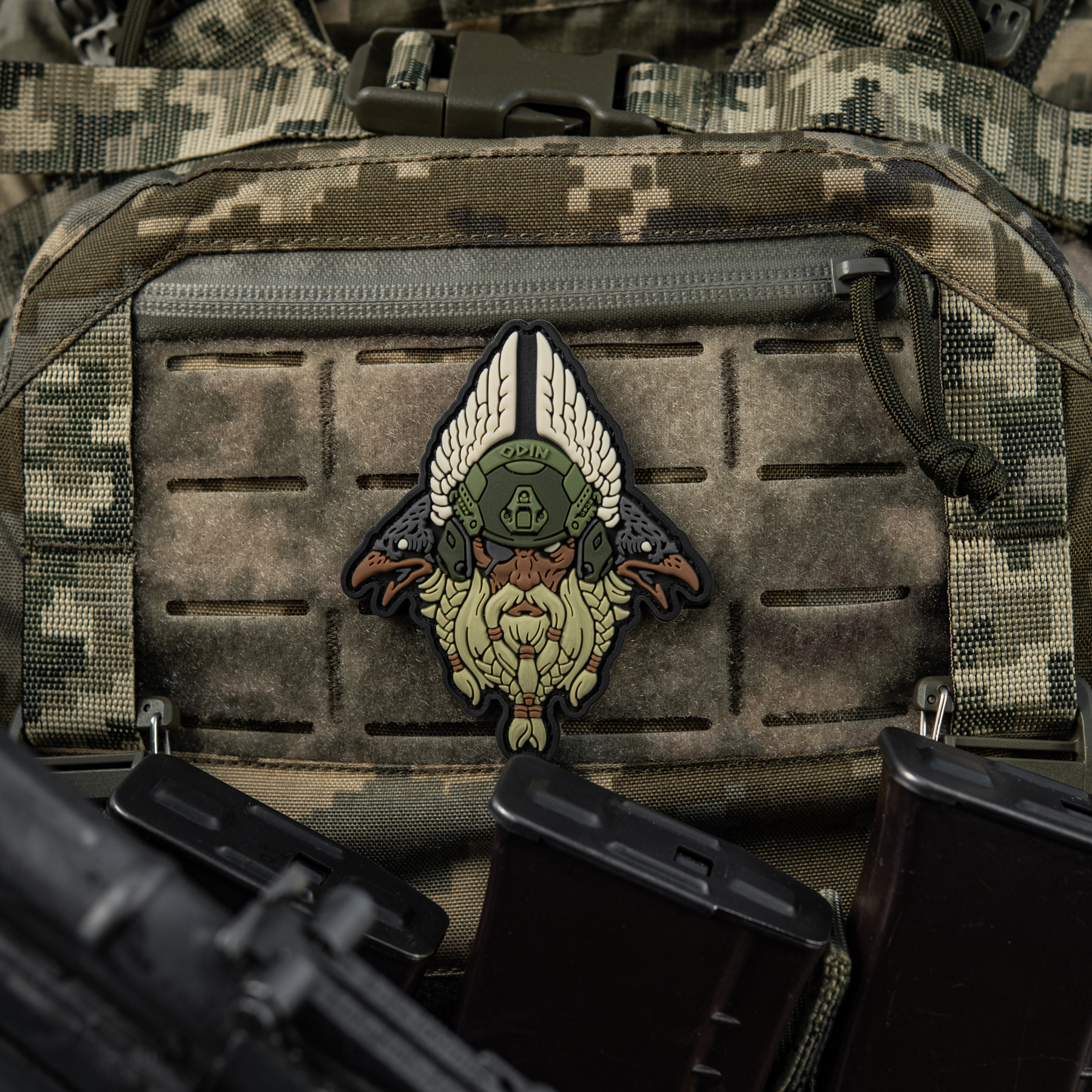 M-Tac нашивка Odin Tactical 3D PVC Olive M-Tac нашивка Odin Tactical 3D PVC Olive — изображение 5
