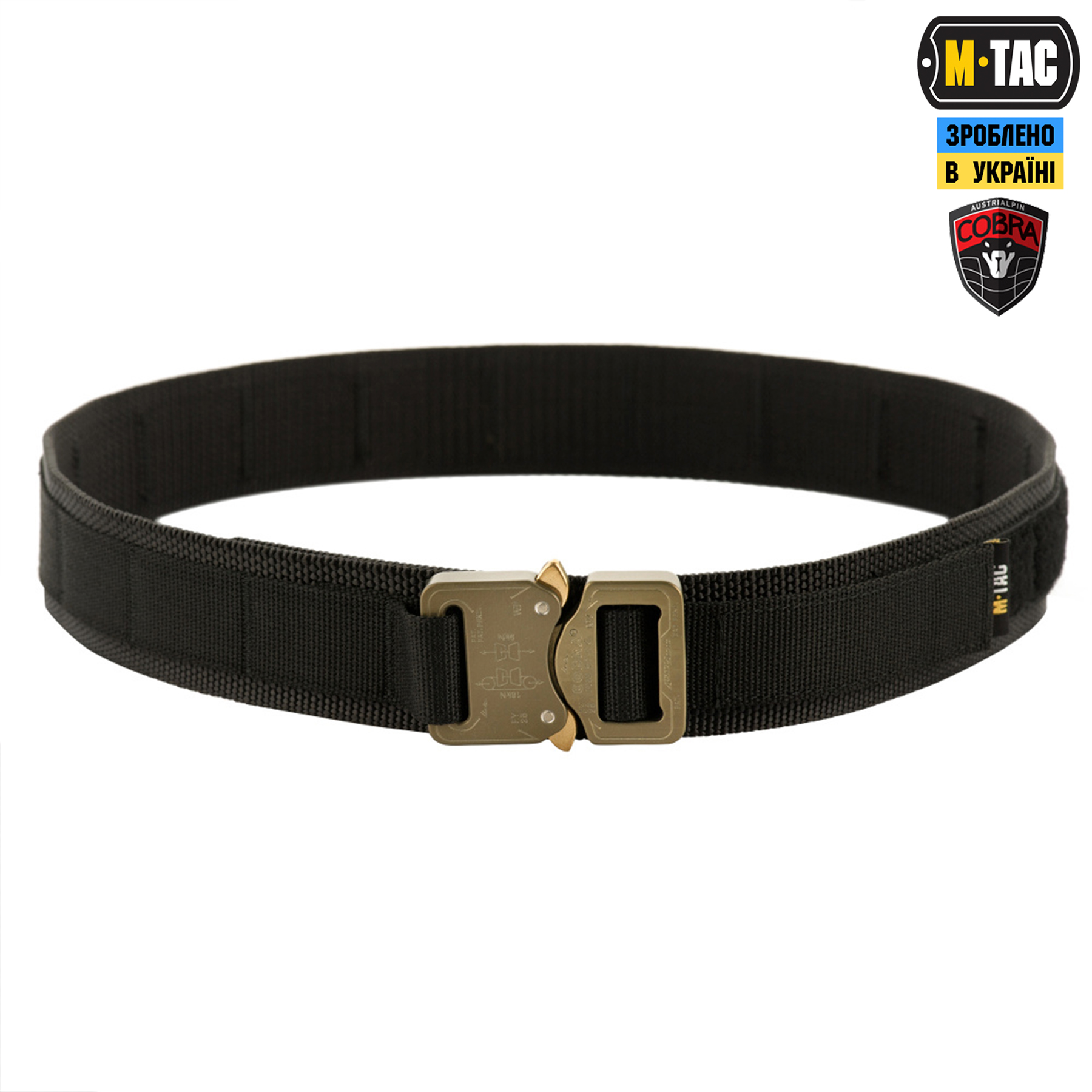 M-Tac ремінь Cobra Buckle Tactical Belt Black M-Tac ремінь Cobra Buckle Tactical Belt Black